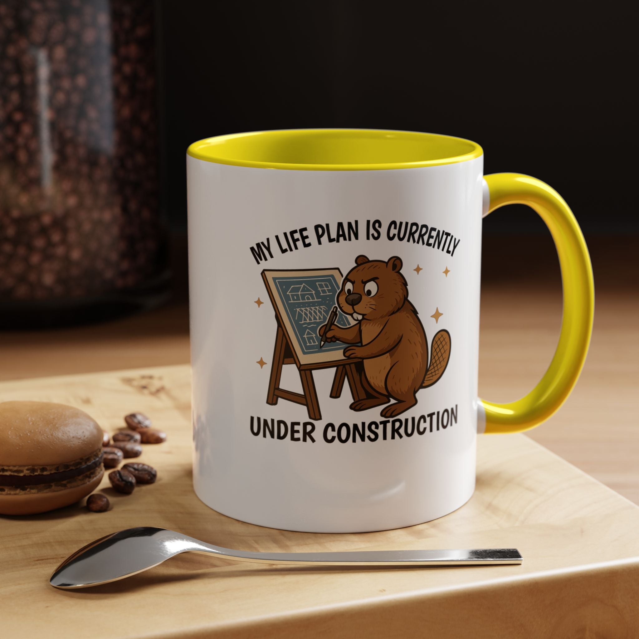 My Life Plan is Under Construction | Funny Coffee Mug, Sarcastic Tea Cup, Unique Gift Idea