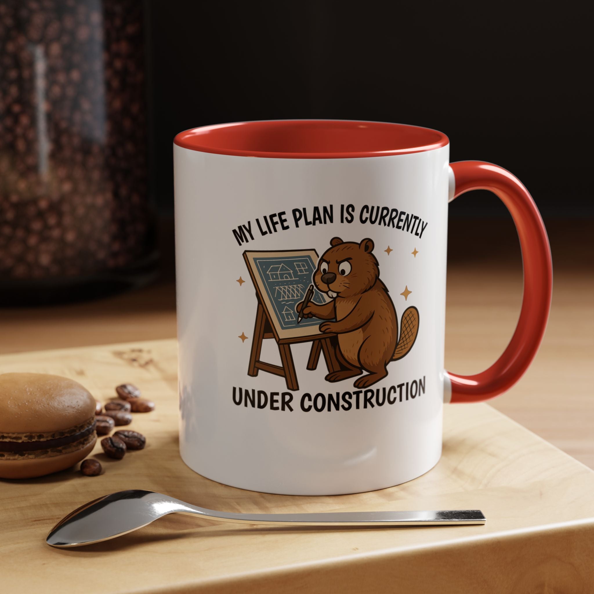 My Life Plan is Under Construction | Funny Coffee Mug, Sarcastic Tea Cup, Unique Gift Idea