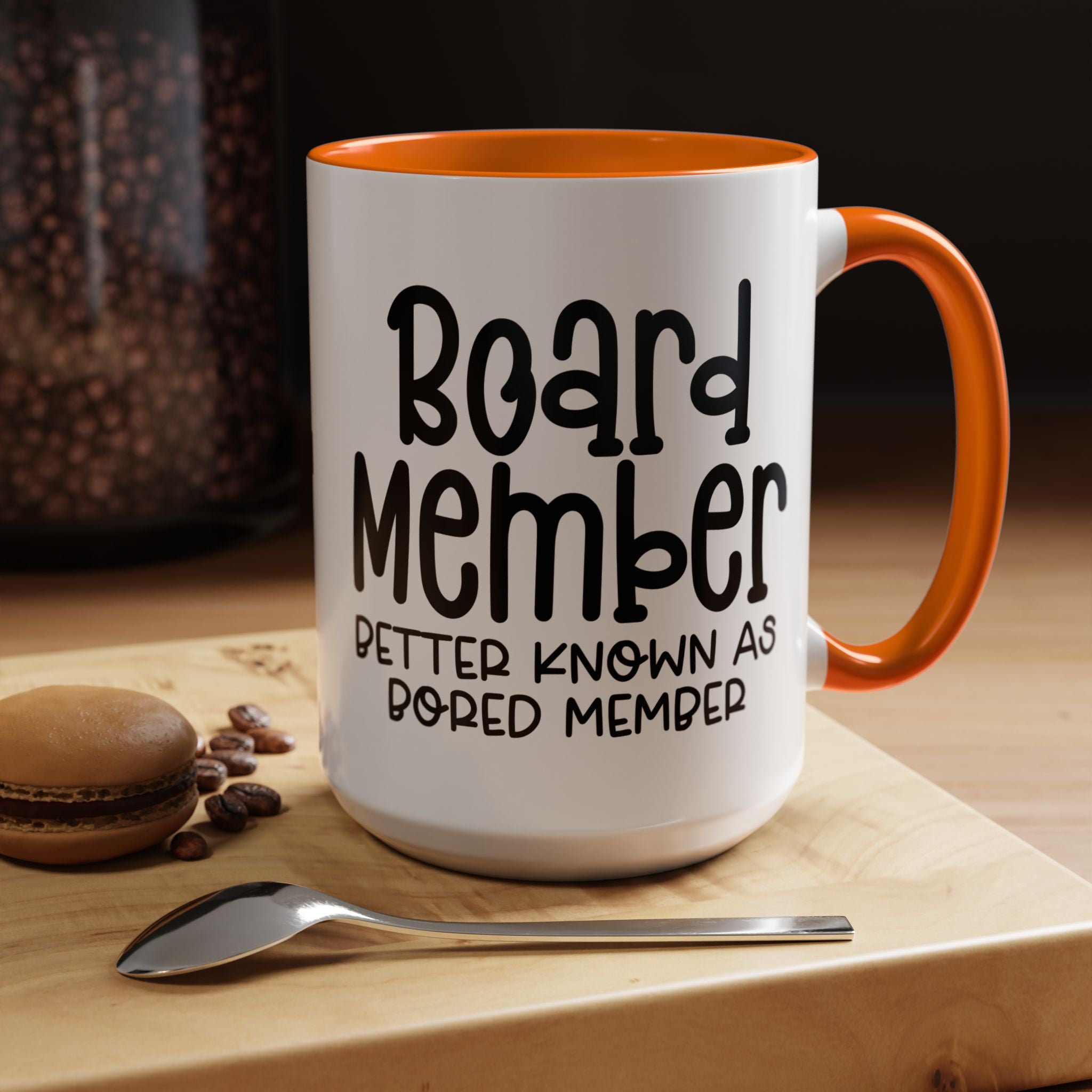 Funny Coffee Mug, Personalized Mug Bored Board Member Accent Cup (11, 15oz), Gift Under 20, White Elephant gift, Sarcastic Punny Cup