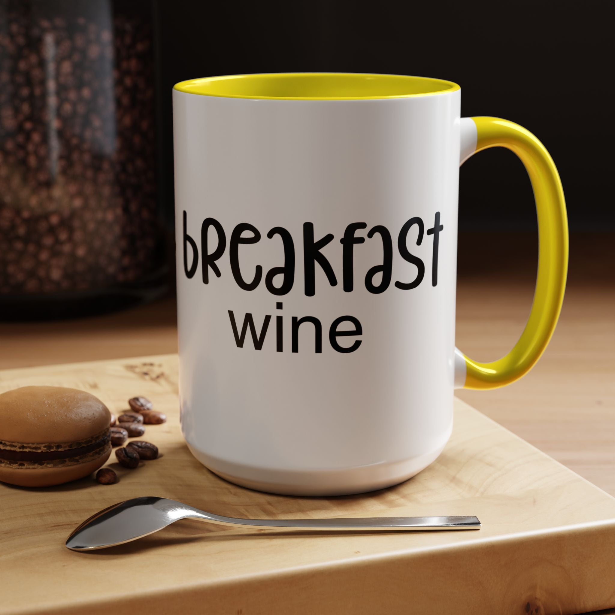 Funny Coffee Mug, Personalized Mug Breakfast Wine Accent Cup (11, 15oz), Gift Under 20, White Elephant gift