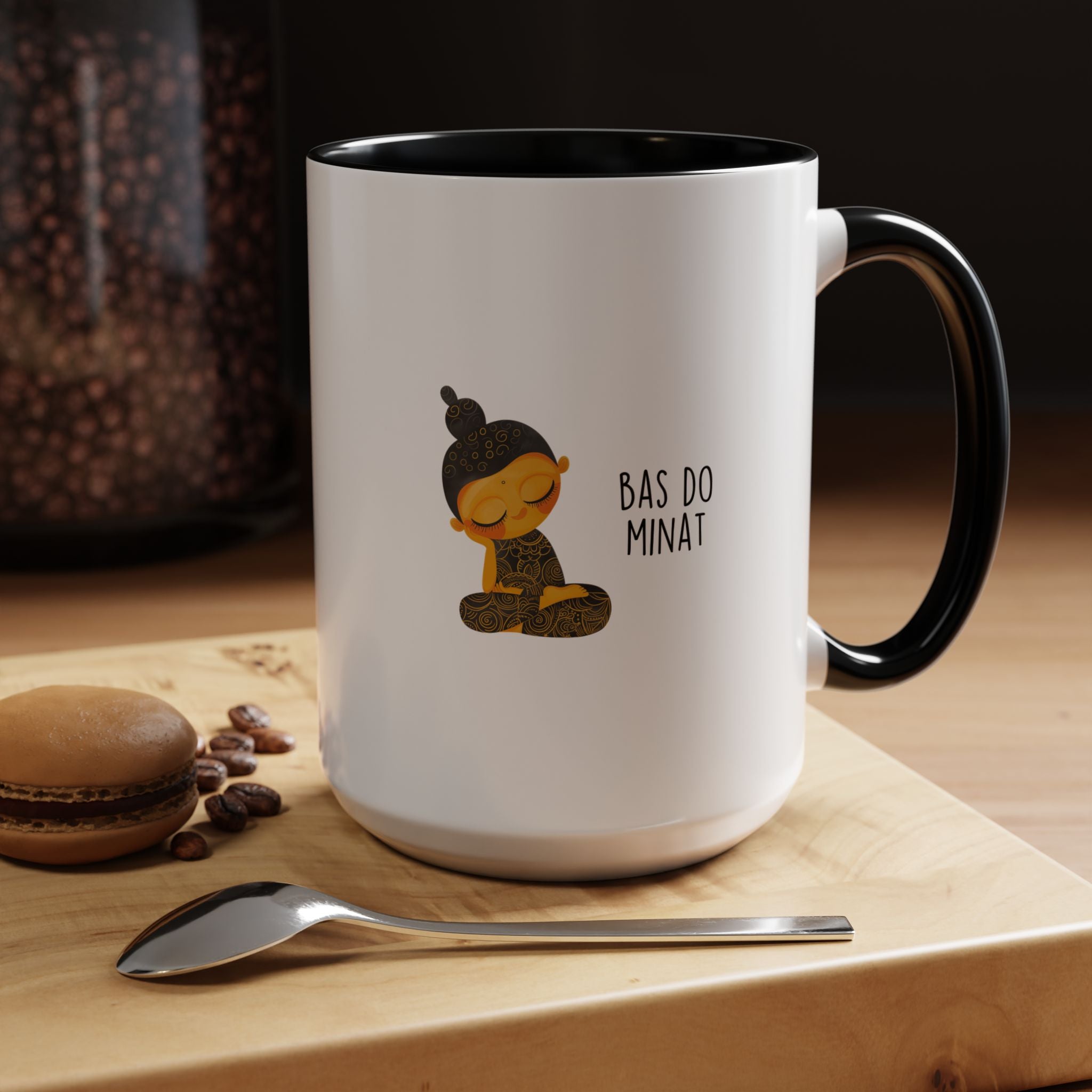 Funny Coffee Mug, Personalized Mug, Desi Roots Mug Bas Do minat Accent Cup (11/15oz), Indian, Pakistani, Urdu Gift Under 20, White Elephant