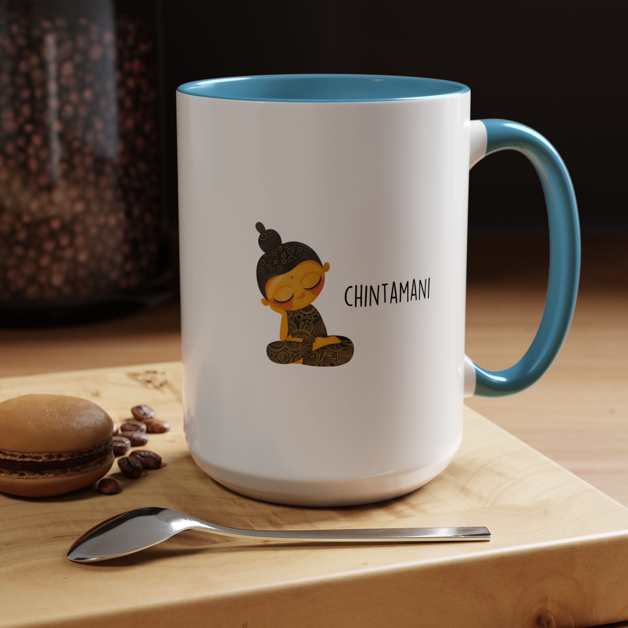 Funny Coffee Mug, Personalized Mug, Desi Roots Cup 'Chintamani' Indian Paki Accent Chai Cup (11/15oz), Gift Under 20, White Elephant