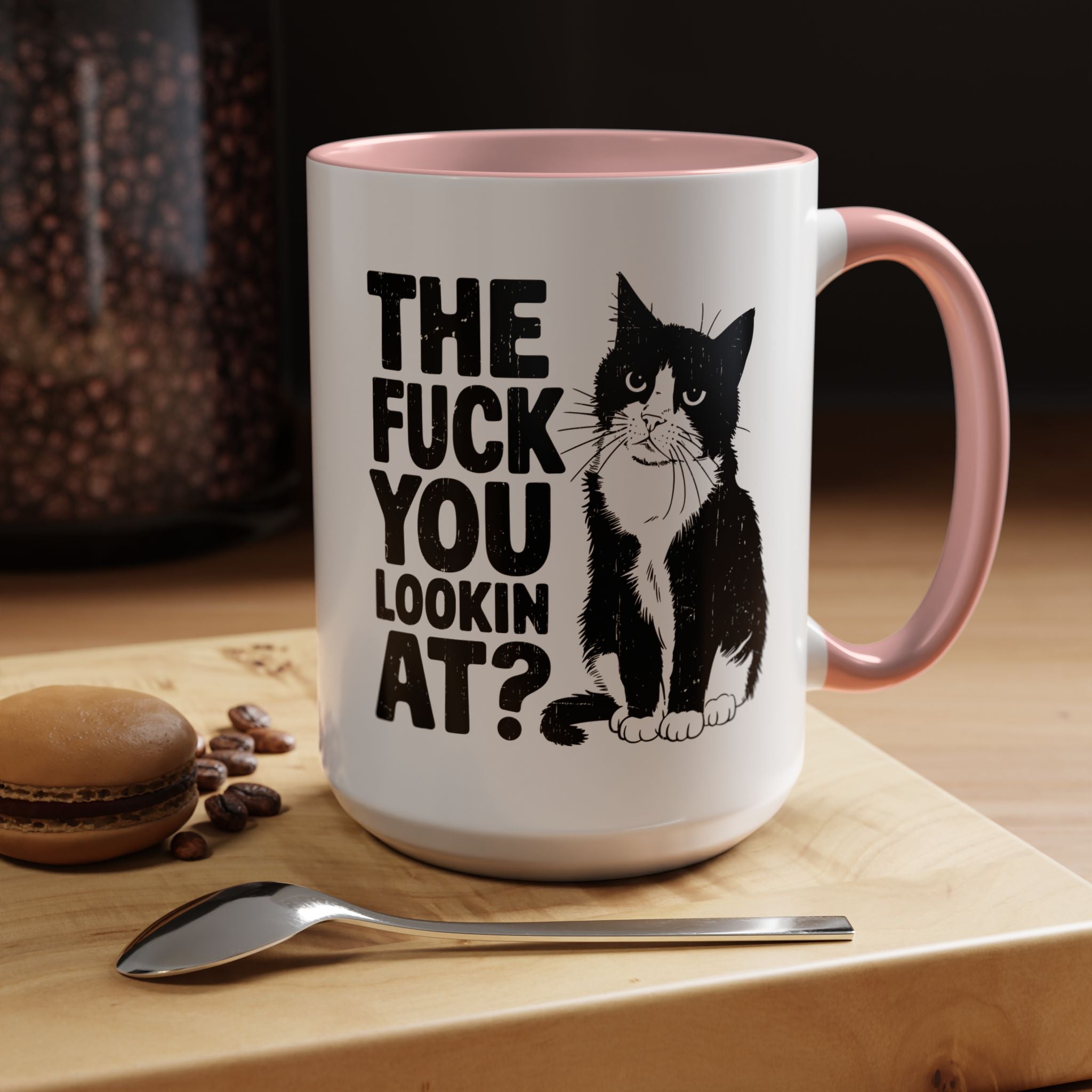 The FUCK You Lookin At | Funny Coffee Mug, Sarcastic Tea Cup, Unique Gift Idea