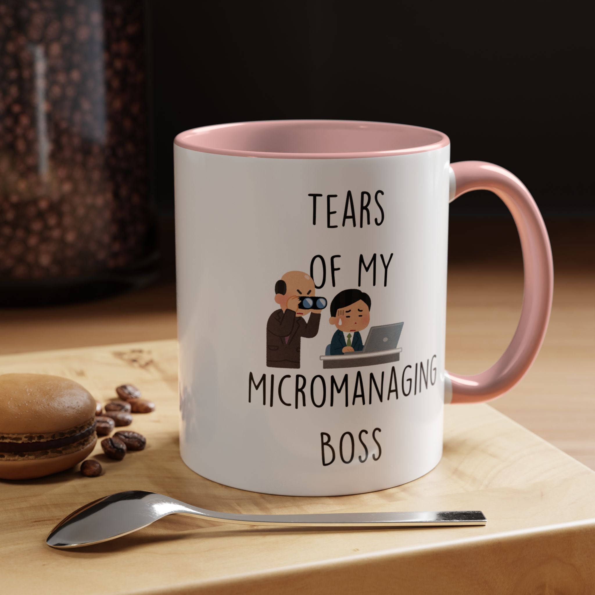 Funny Coffee Mug, Personalized Mug, Tears Of My Micromanaging Boss, Accent Cup (11, 15oz), Sarcastic Mug,  Tea Coffee Cup, Gift Under 20