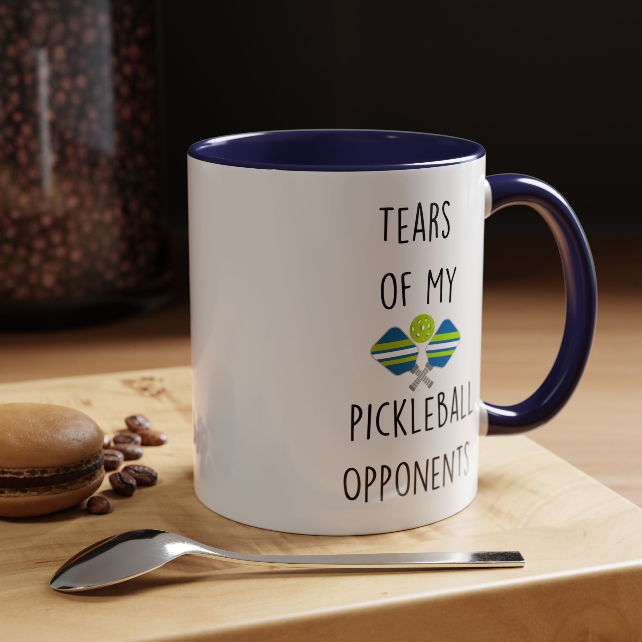 Funny Coffee Mug, Personalized Mug, Tears Of My Pickleball Opponents, Accent Cup (11, 15oz), Sarcastic Mug,  Tea Coffee Cup, Gift Under 20