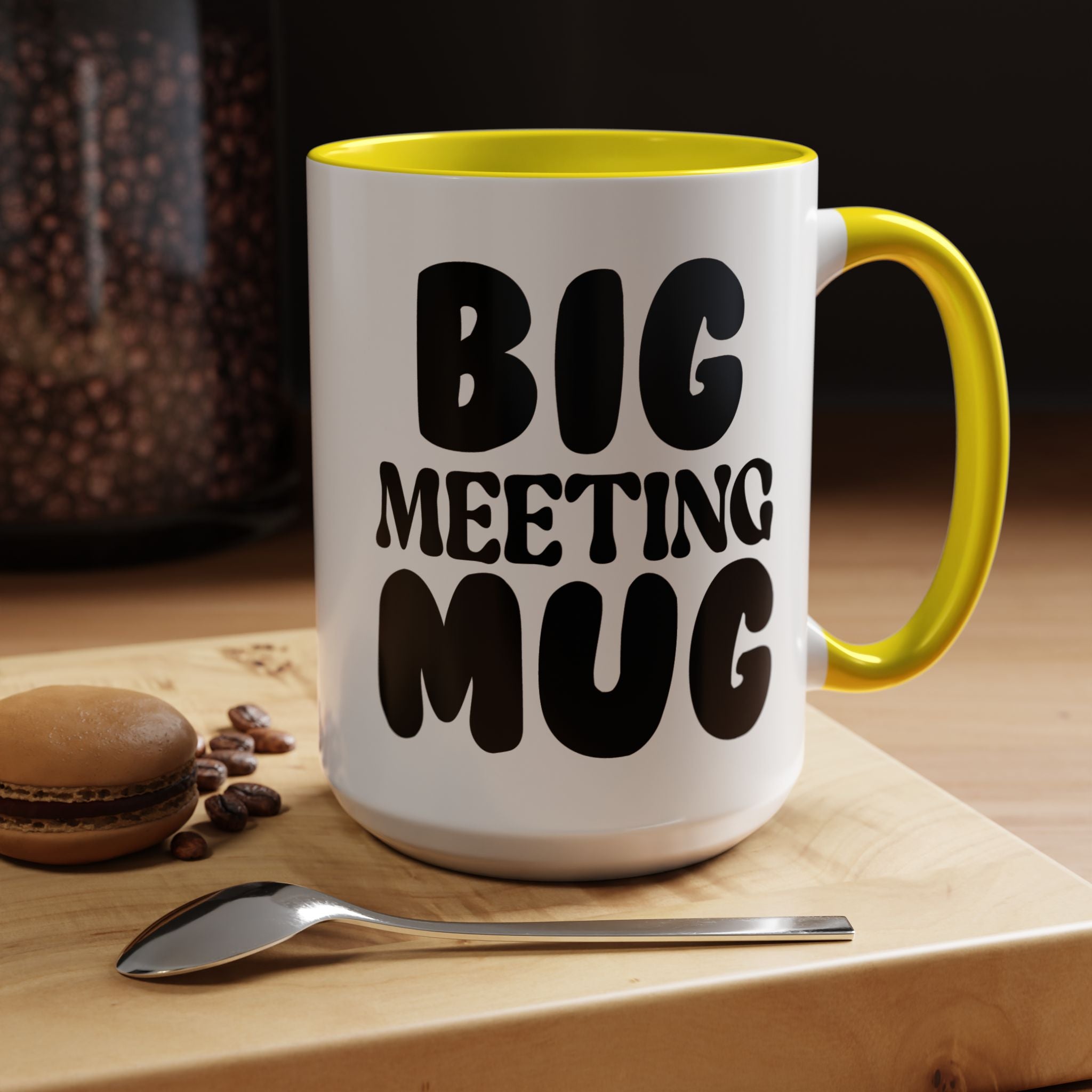 Funny Coffee Mug, Personalized Mug for Big Meeting Accent Coffee Cup (11, 15oz), Gift Under 20, White Elephant gift, Sarcastic Cup