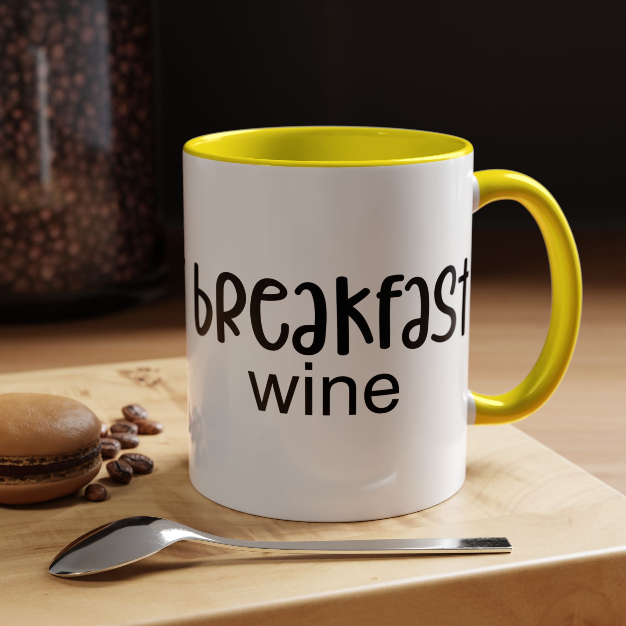 Funny Coffee Mug, Personalized Mug Breakfast Wine Accent Cup (11, 15oz), Gift Under 20, White Elephant gift