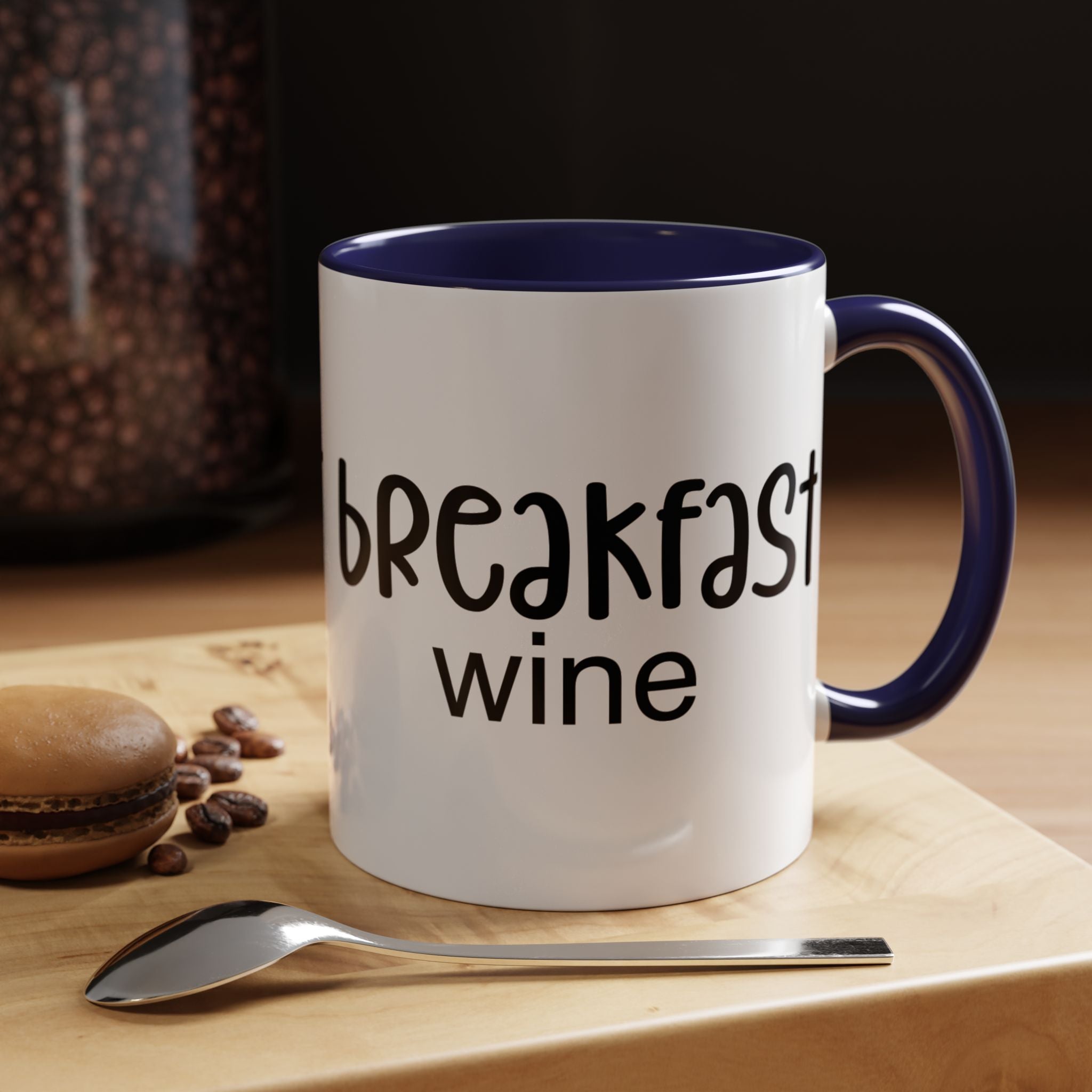 Funny Coffee Mug, Personalized Mug Breakfast Wine Accent Cup (11, 15oz), Gift Under 20, White Elephant gift