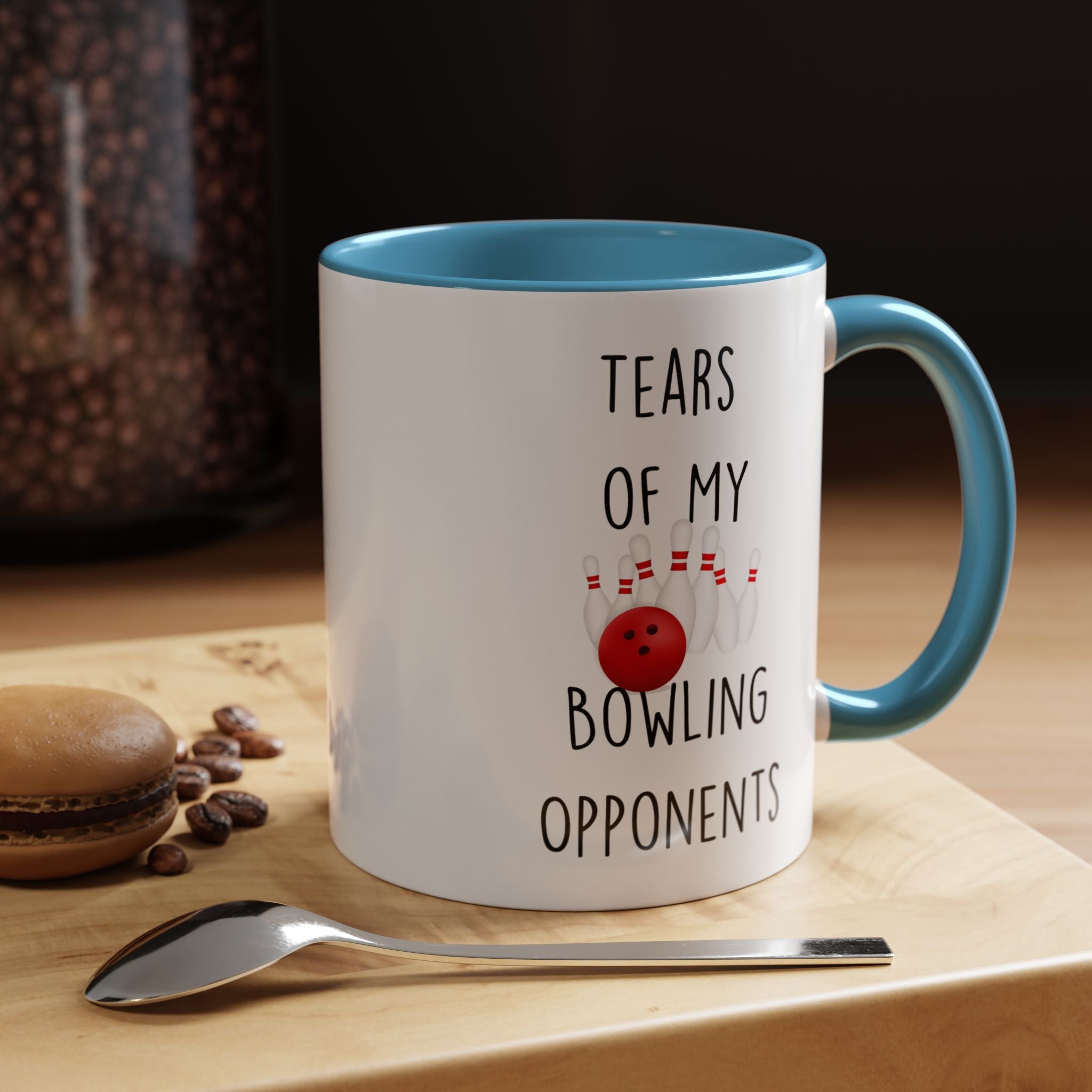 Funny Coffee Mug, Personalized Mug, Tears Of My Bowling Opponents, Accent Cup (11, 15oz), Sarcastic Mug,  Tea Coffee Cup, Gift Under 20