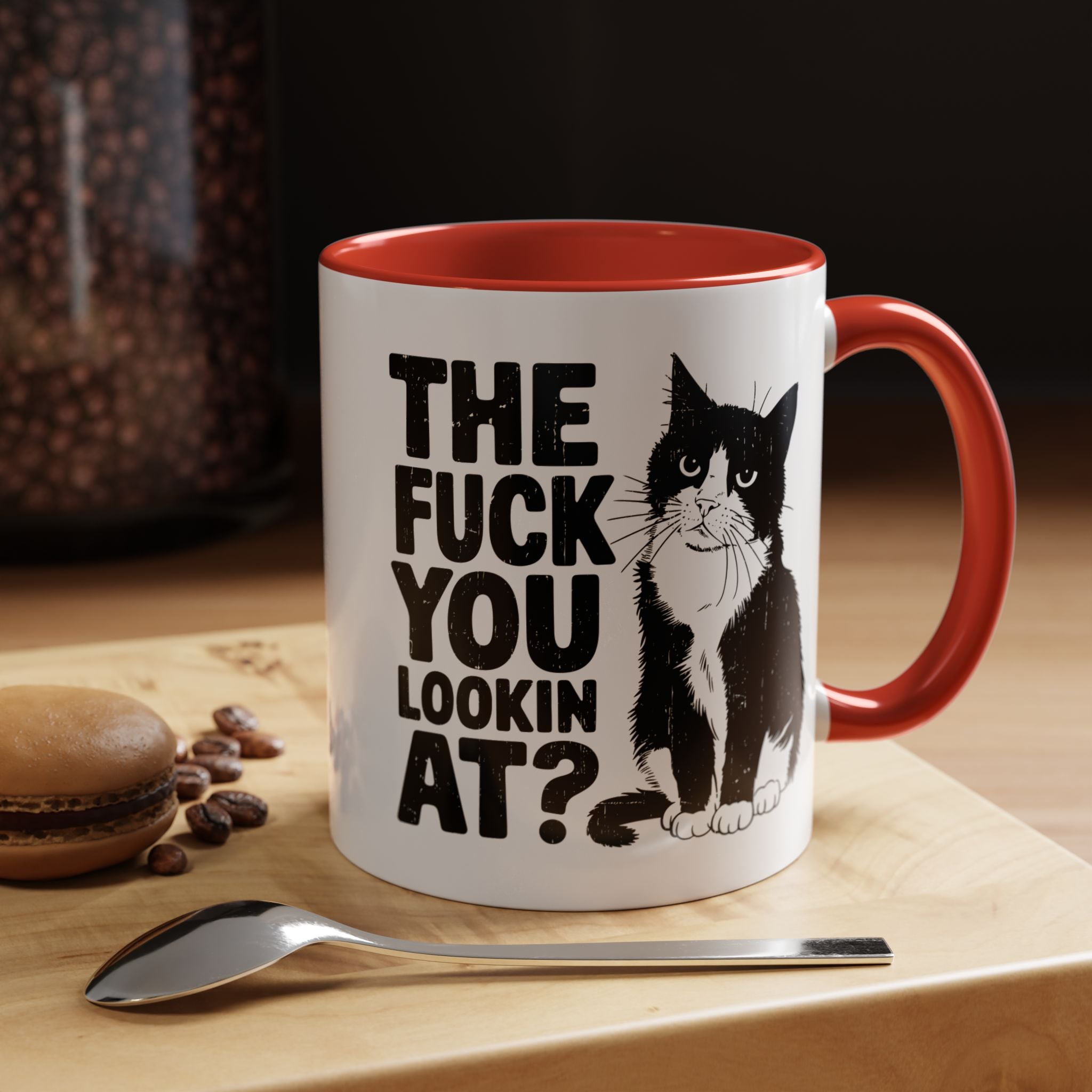The FUCK You Lookin At | Funny Coffee Mug, Sarcastic Tea Cup, Unique Gift Idea