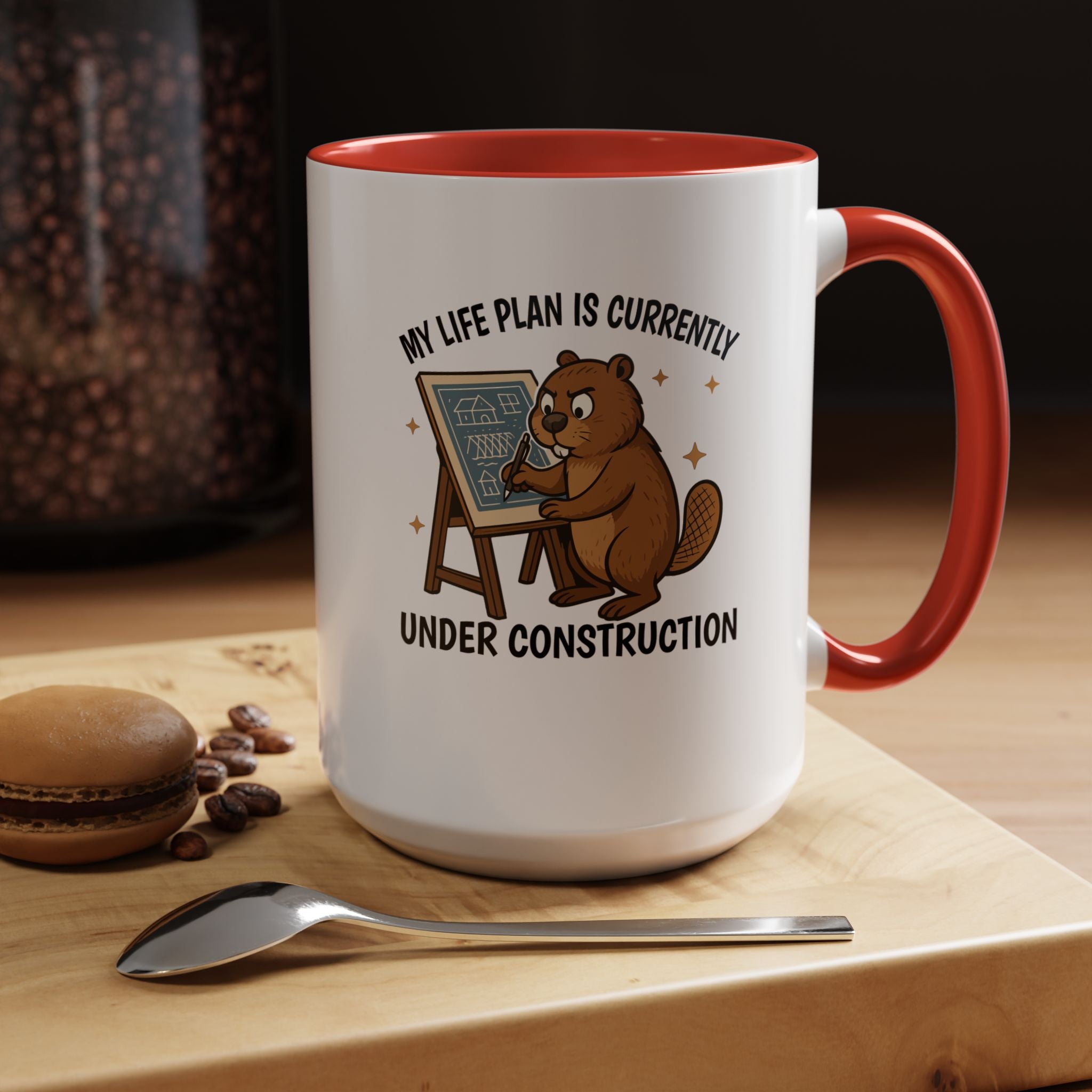 My Life Plan is Under Construction | Funny Coffee Mug, Sarcastic Tea Cup, Unique Gift Idea