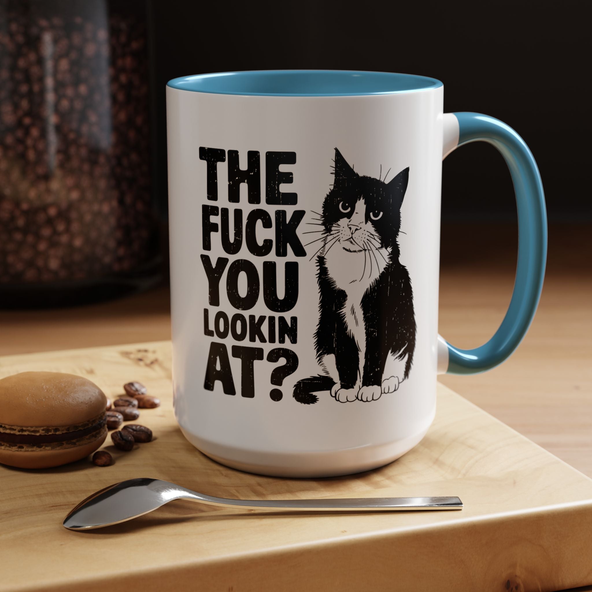 The FUCK You Lookin At | Funny Coffee Mug, Sarcastic Tea Cup, Unique Gift Idea