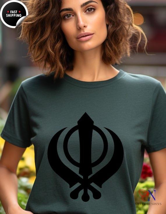 Golden Temple Khanda T-Shirt, Sikhism Symbol Shirt, Pride of Sikh Religion Apparel, Unisex Softstyle Tee, Sikh Gift