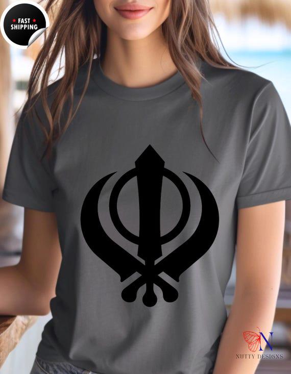 Golden Temple Khanda T-Shirt, Sikhism Symbol Shirt, Pride of Sikh Religion Apparel, Unisex Softstyle Tee, Sikh Gift