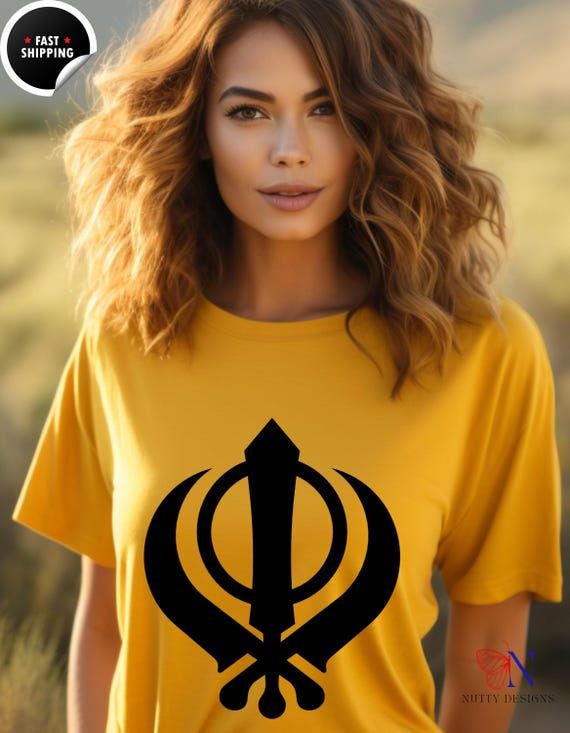 Golden Temple Khanda T-Shirt, Sikhism Symbol Shirt, Pride of Sikh Religion Apparel, Unisex Softstyle Tee, Sikh Gift