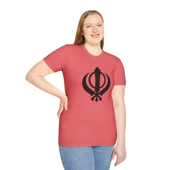 Golden Temple Khanda T-Shirt, Sikhism Symbol Shirt, Pride of Sikh Religion Apparel, Unisex Softstyle Tee, Sikh Gift