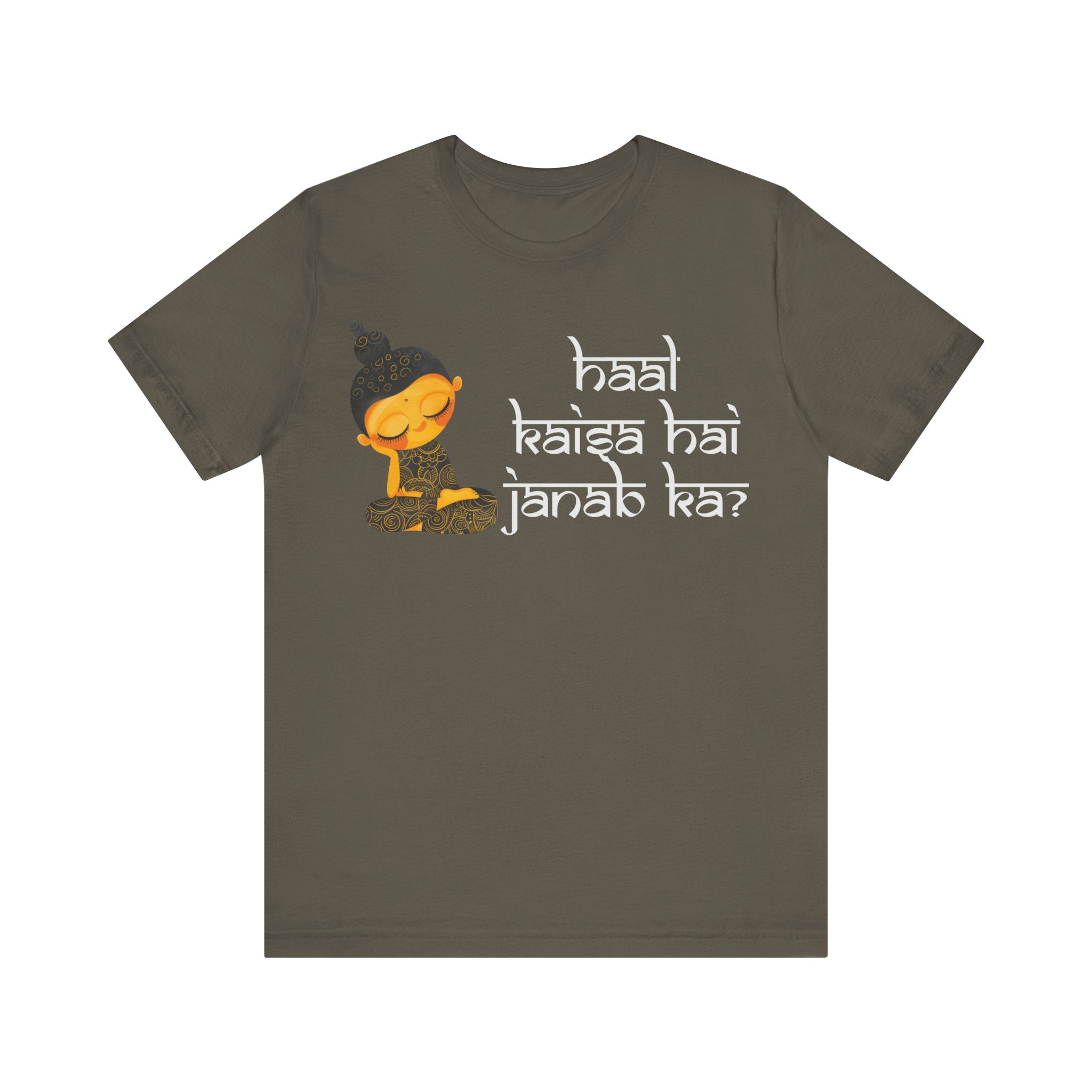 Haal Kaisa Hai Janab Ka Desi Tshirts Jersey Short Sleeve Personaliz...