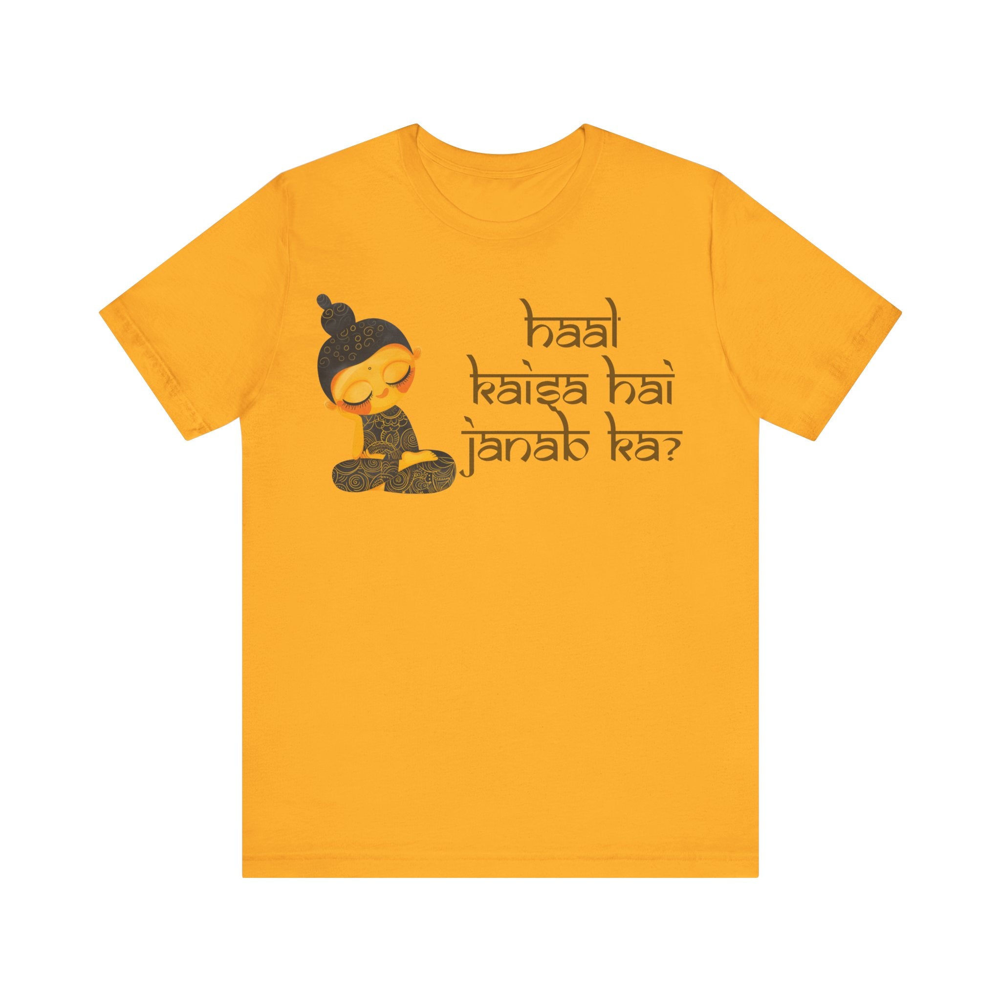 Haal Kaisa Hai Janab Ka Desi Tshirts Jersey Short Sleeve Personaliz...
