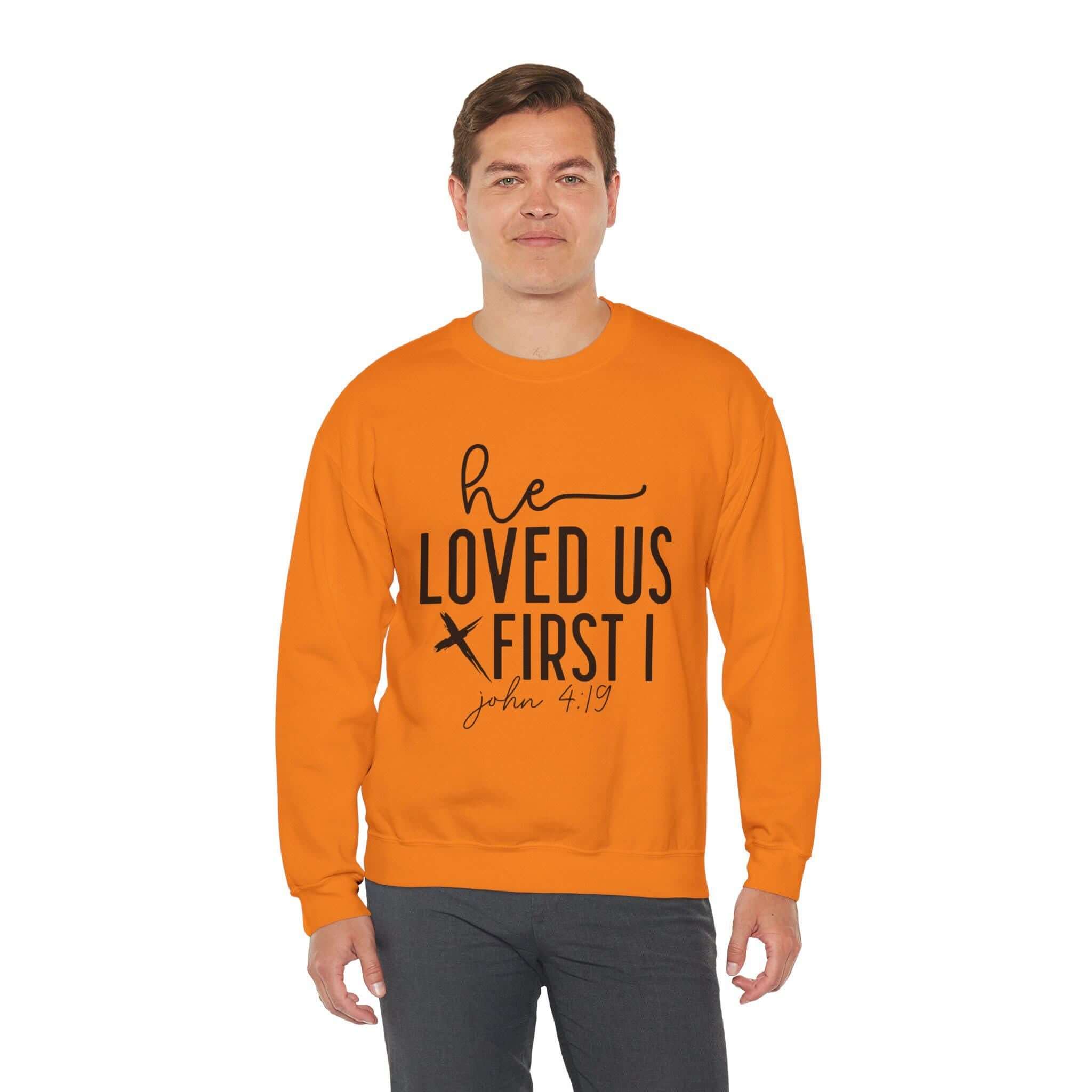 He Loved Us First Faith Based Inspirational Apparel Christian Cloth...