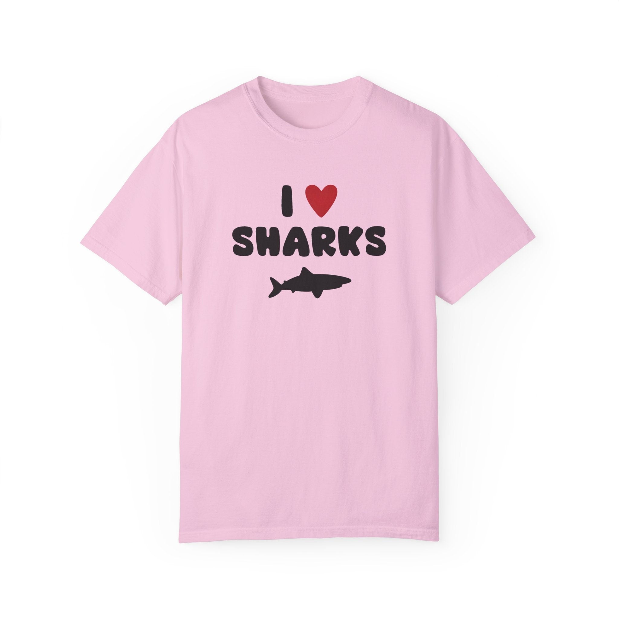 I Love Sharks Animal Lover Idea Funny T-Shirt