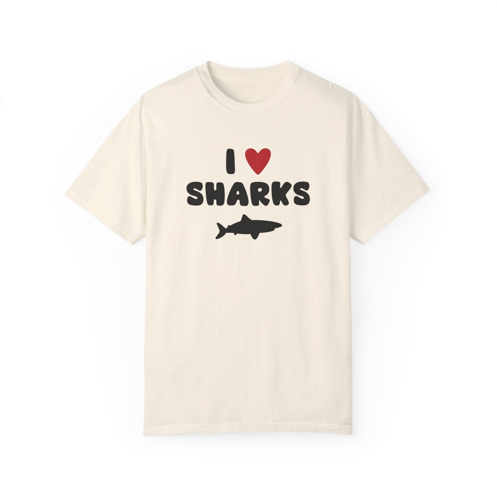 I Love Sharks Animal Lover Idea Funny T-Shirt