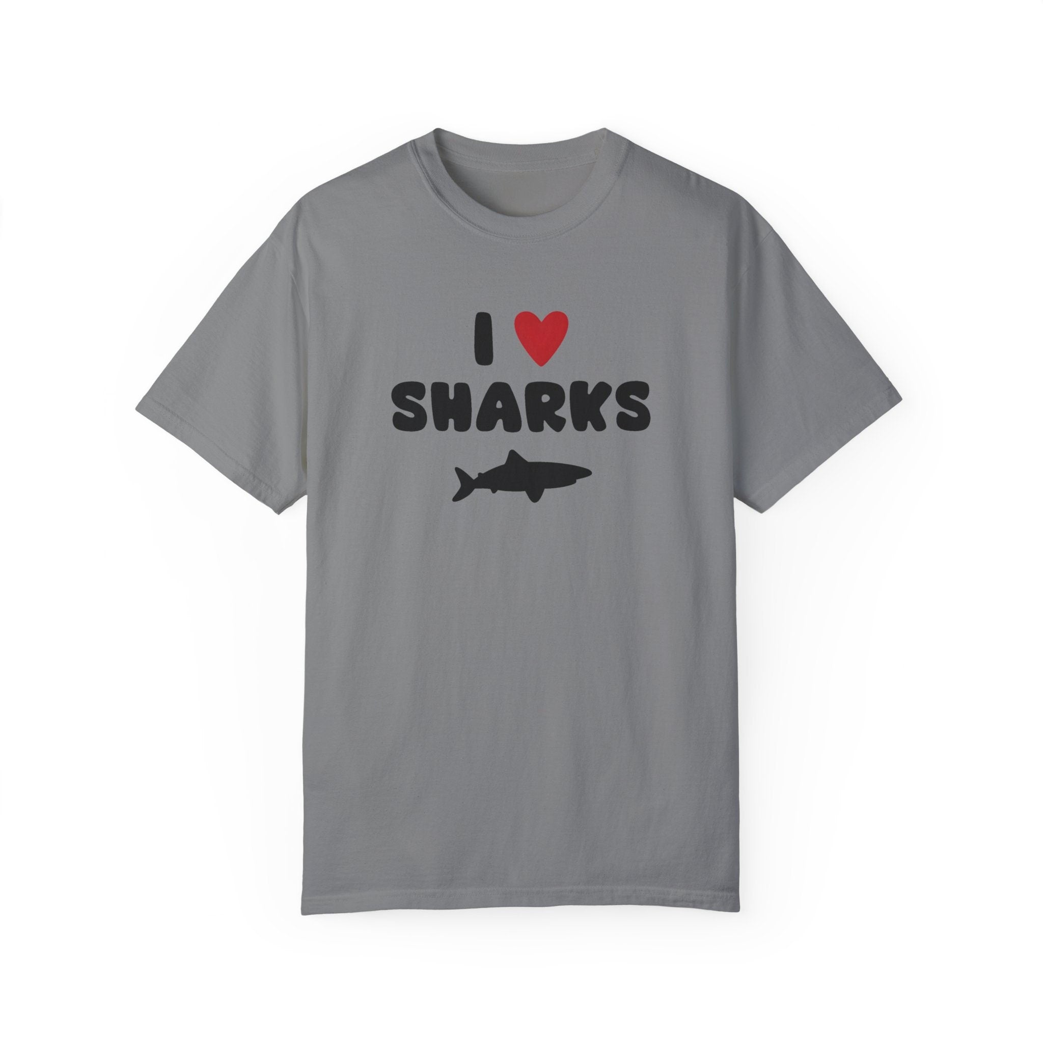I Love Sharks Animal Lover Idea Funny T-Shirt