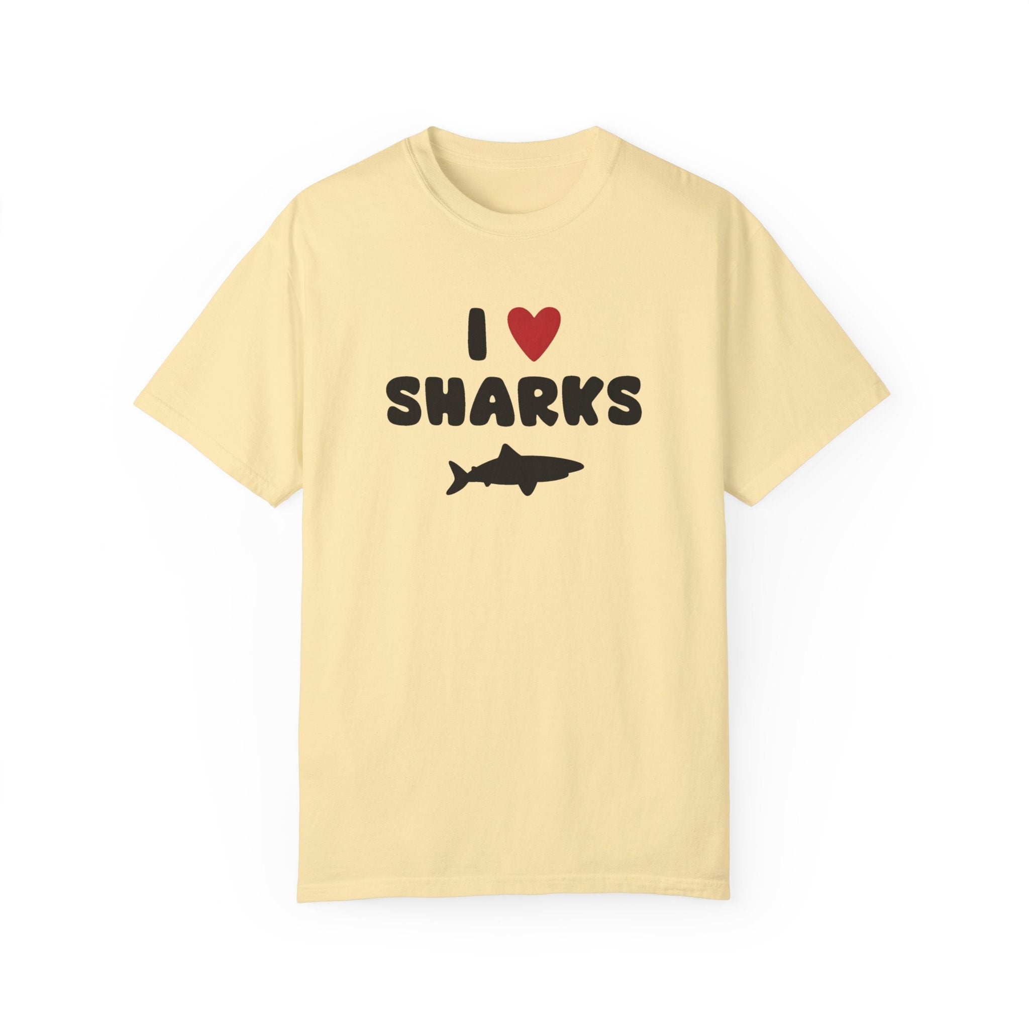 I Love Sharks Animal Lover Idea Funny T-Shirt