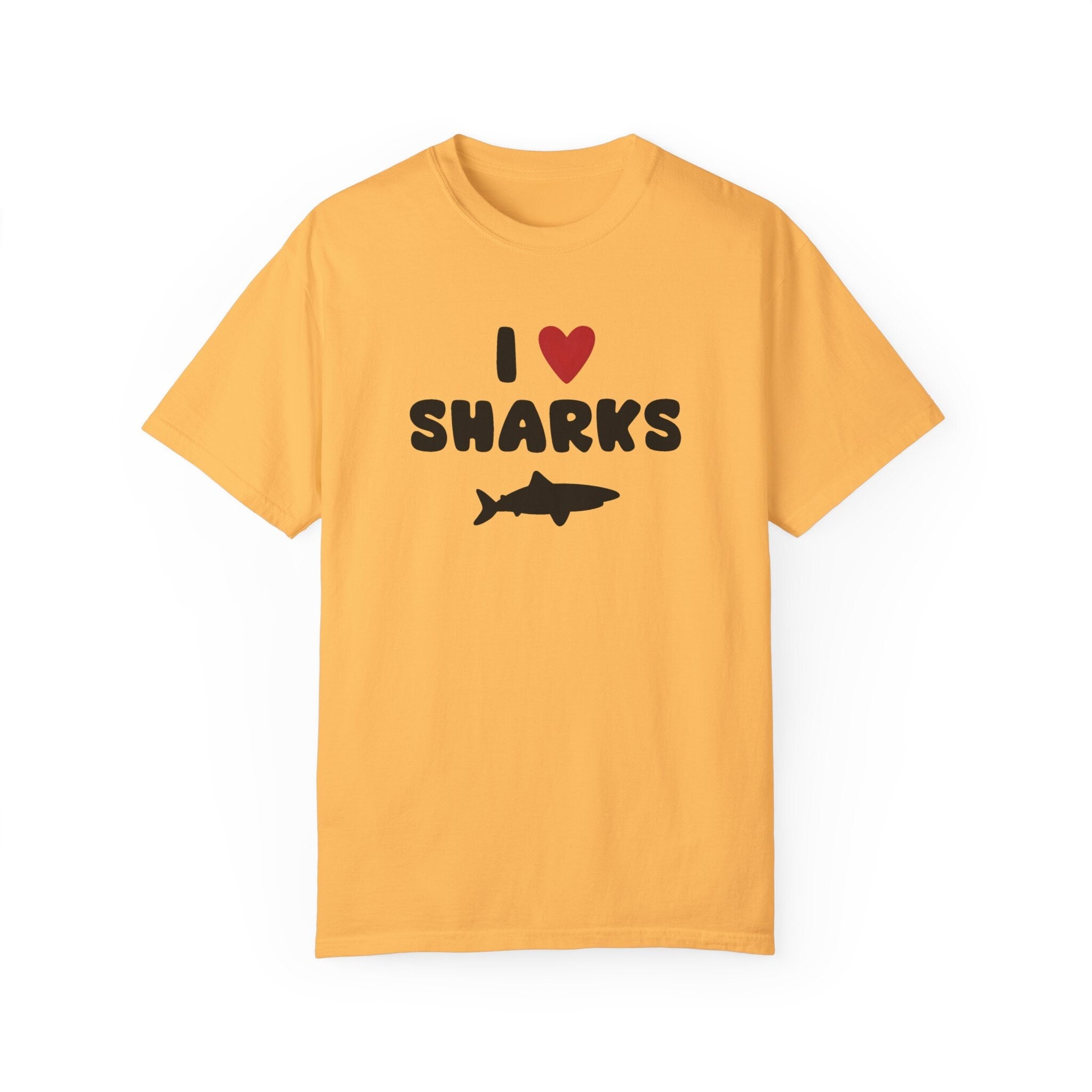 I Love Sharks Animal Lover Idea Funny T-Shirt