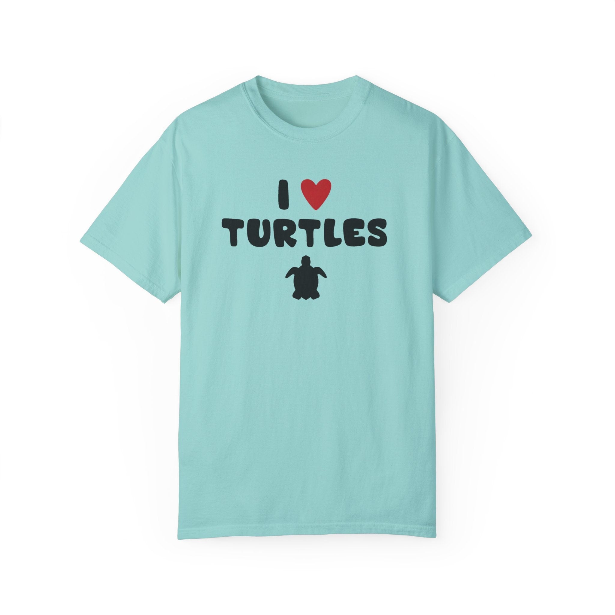 I Love Turtles Turtle Animal Lover Idea Funny T-Shirt