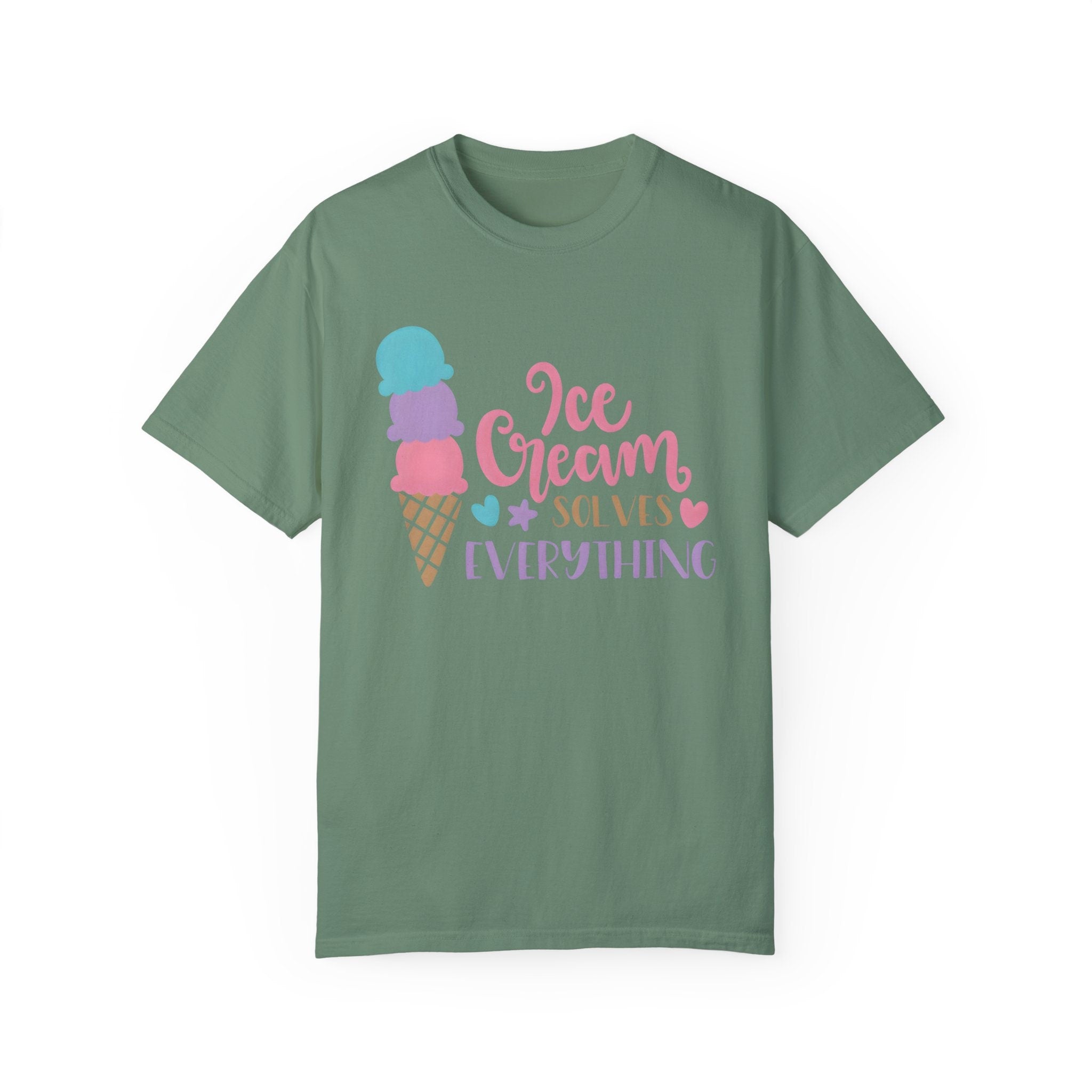 Ice Cream Solves Everything Family Vacation Travel Adventure Retro...