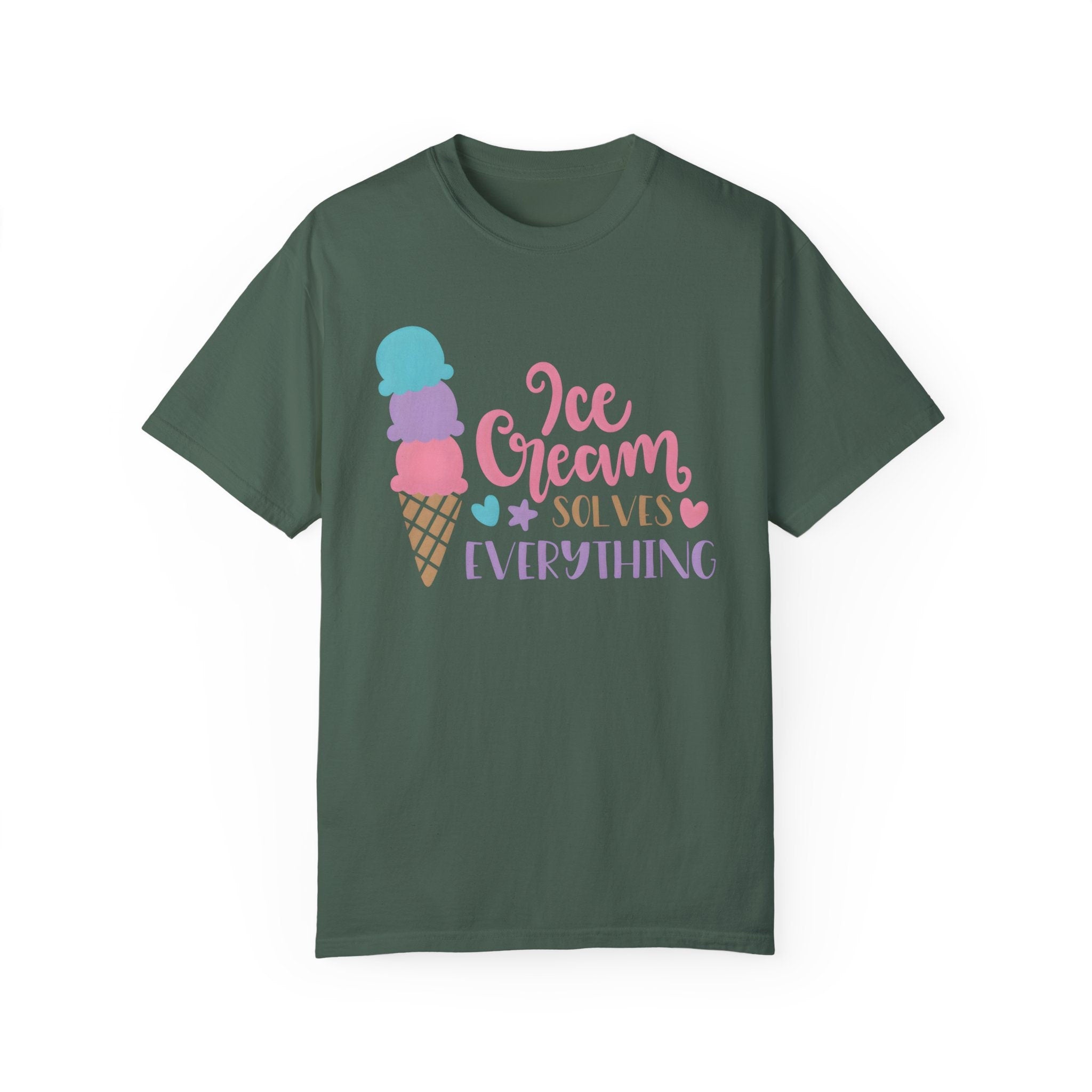 Ice Cream Solves Everything Family Vacation Travel Adventure Retro...