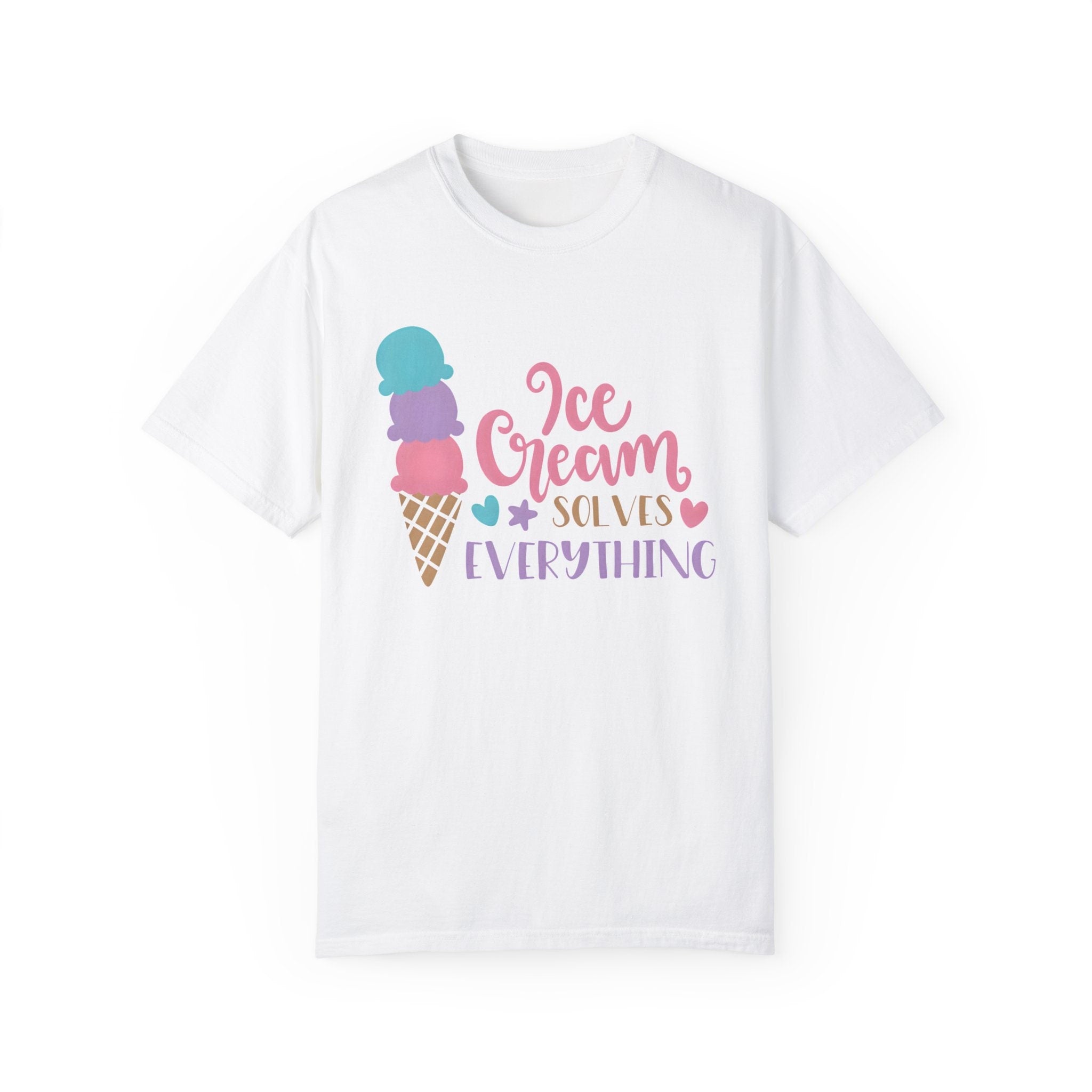 Ice Cream Solves Everything Family Vacation Travel Adventure Retro...