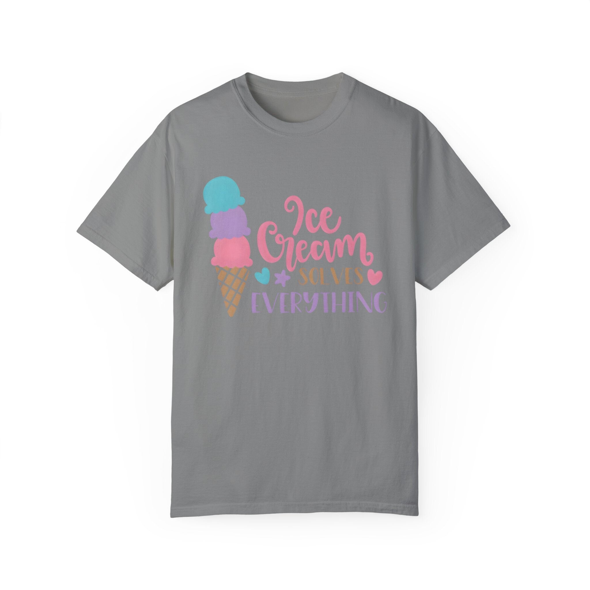 Ice Cream Solves Everything Family Vacation Travel Adventure Retro...