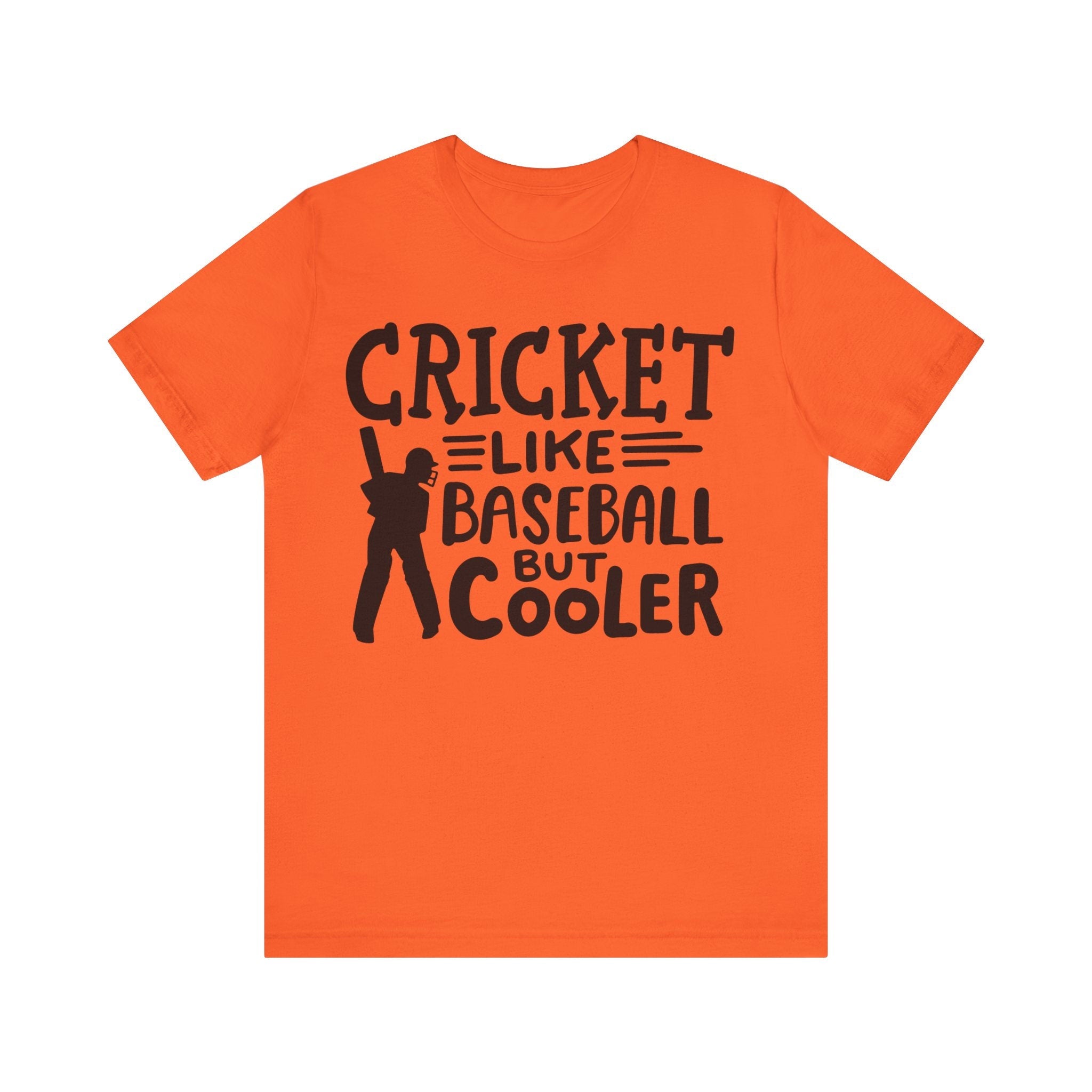 Cricket Like Baseball But Cooler Unique  fashion cricket lover gift tshirt, IPL/T20 world cup  Jersey Short Sleeve Tee