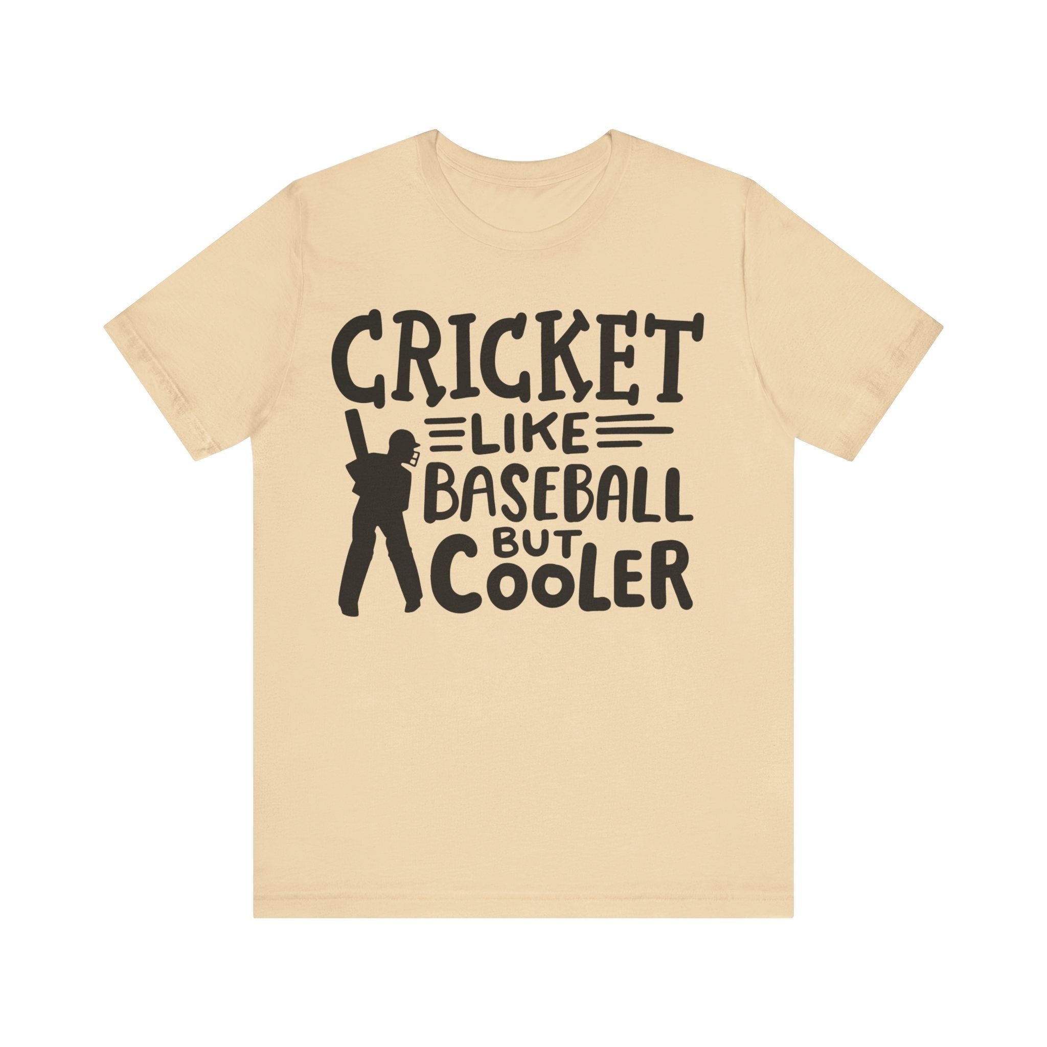 Cricket Like Baseball But Cooler Unique  fashion cricket lover gift tshirt, IPL/T20 world cup  Jersey Short Sleeve Tee