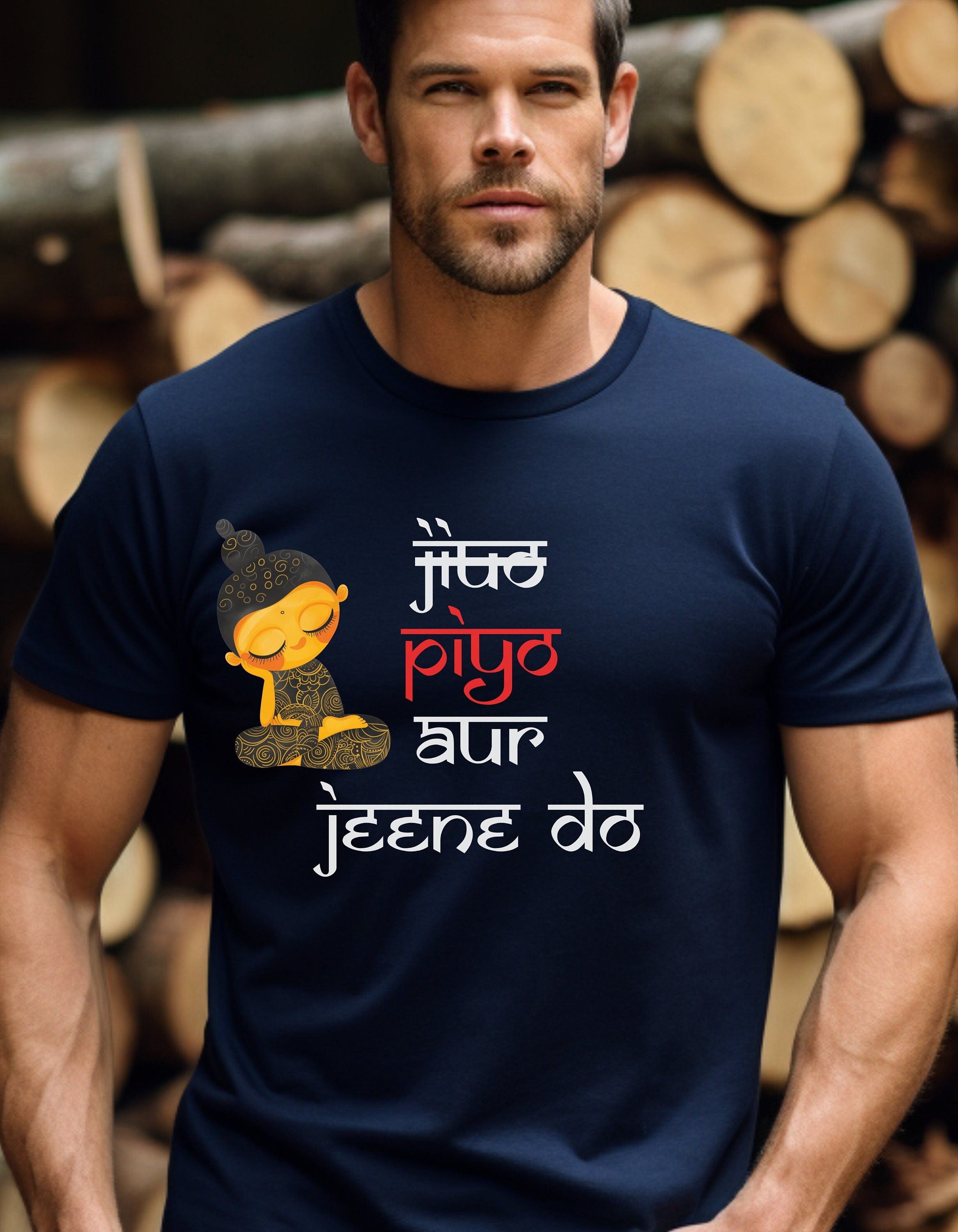 Jiyo Piyo Aur Peene Do, Desi Funny Tshirt, Indian pride, gift, Desi Swag, Pakistani shirt, humor T-shirt, Punny tee shirt Unisex Tee