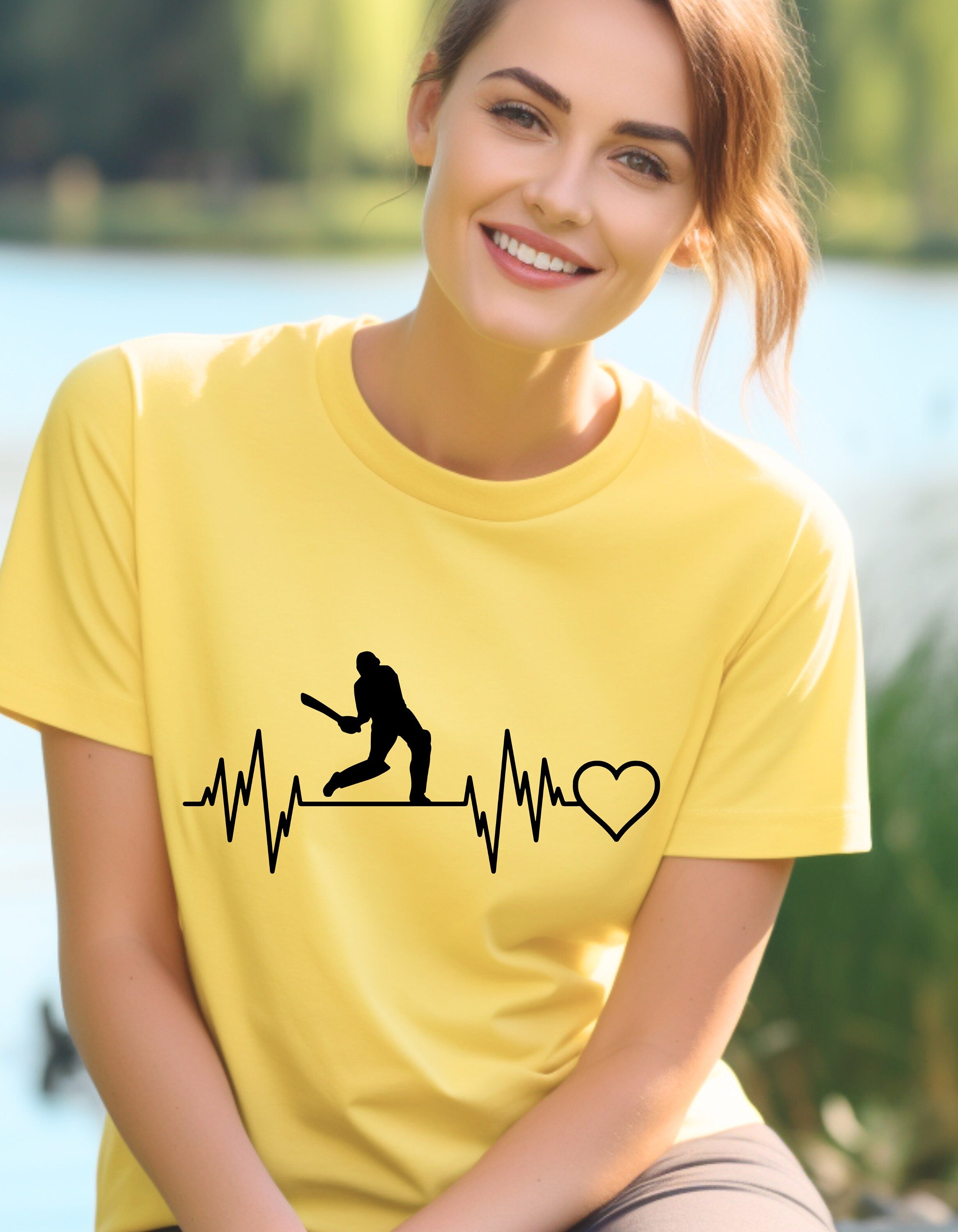 Cricket Heartline Unique  fashion cricket lover gift tshirt, IPL/T20 world cup  Jersey Short Sleeve Tee