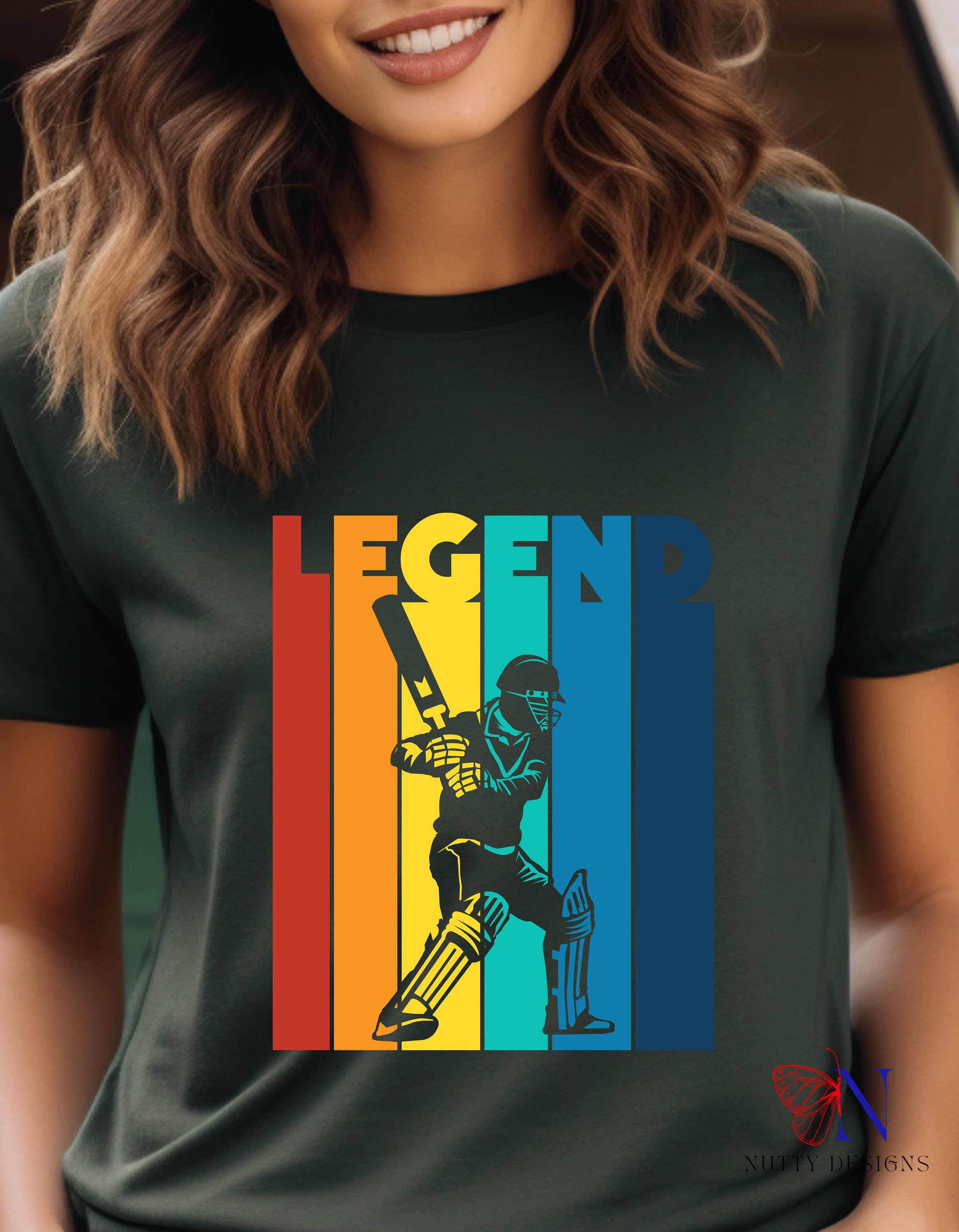 Cricket Legend Retro Style Unique  fashion cricket lover gift tshirt ideas, IPL/T20 world cup  Jersey Short Sleeve Tee