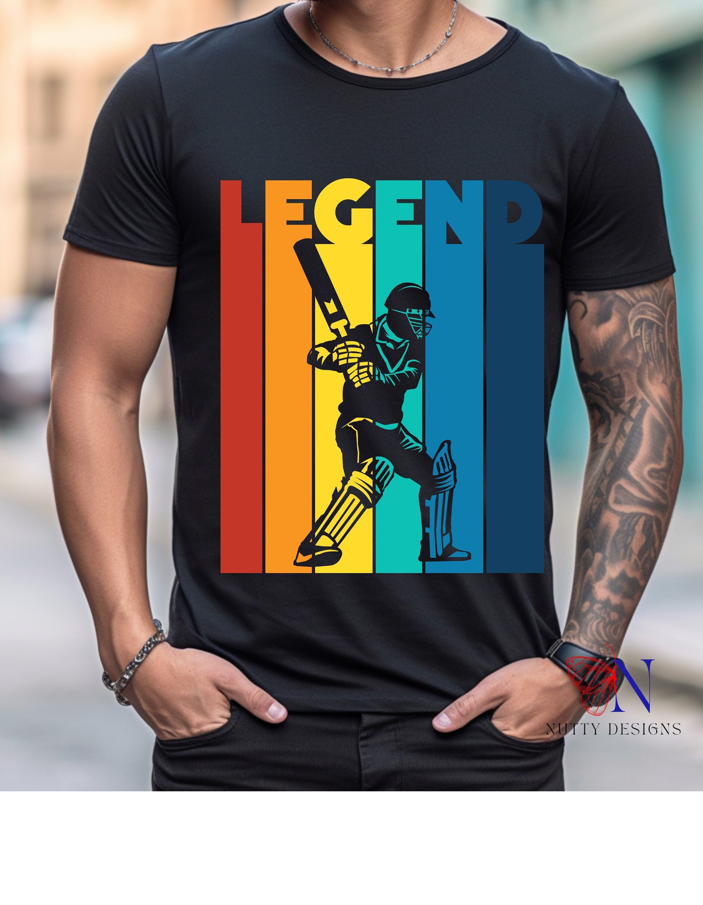 Cricket Legend Retro Style Unique  fashion cricket lover gift tshirt ideas, IPL/T20 world cup  Jersey Short Sleeve Tee