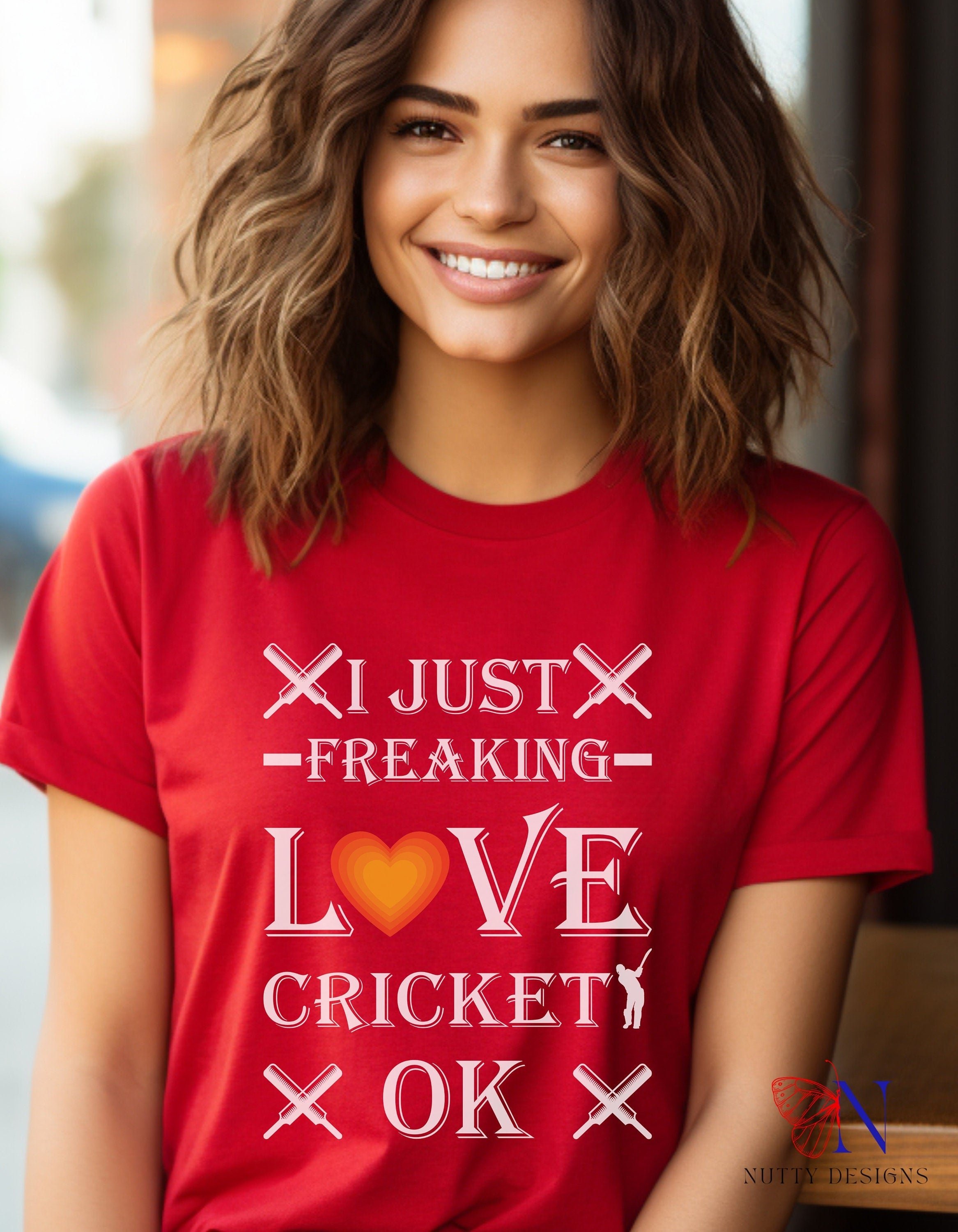 I just freaking love Cricket OK Unique  fashion cricket lover gift tshirt ideas, IPL/T20 world cup  Jersey Short Sleeve Tee