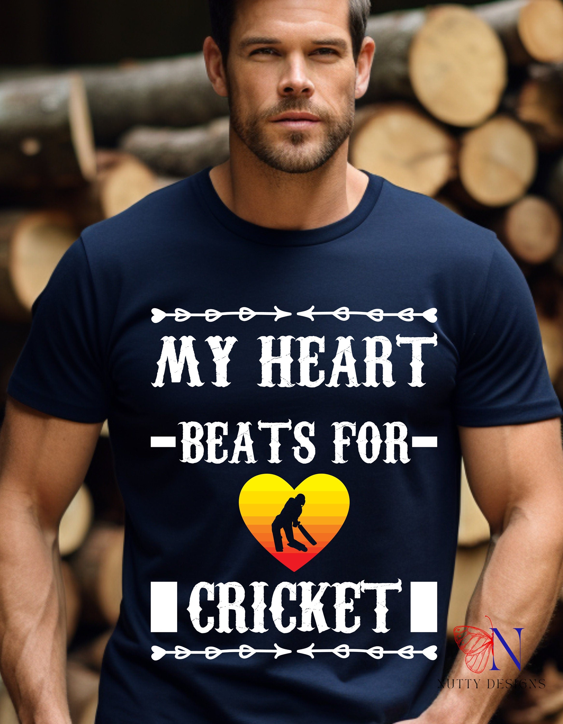 My Heart beats for Cricket Unique  fashion cricket lover gift tshirt ideas, IPL/T20 world cup  Jersey Short Sleeve Tee