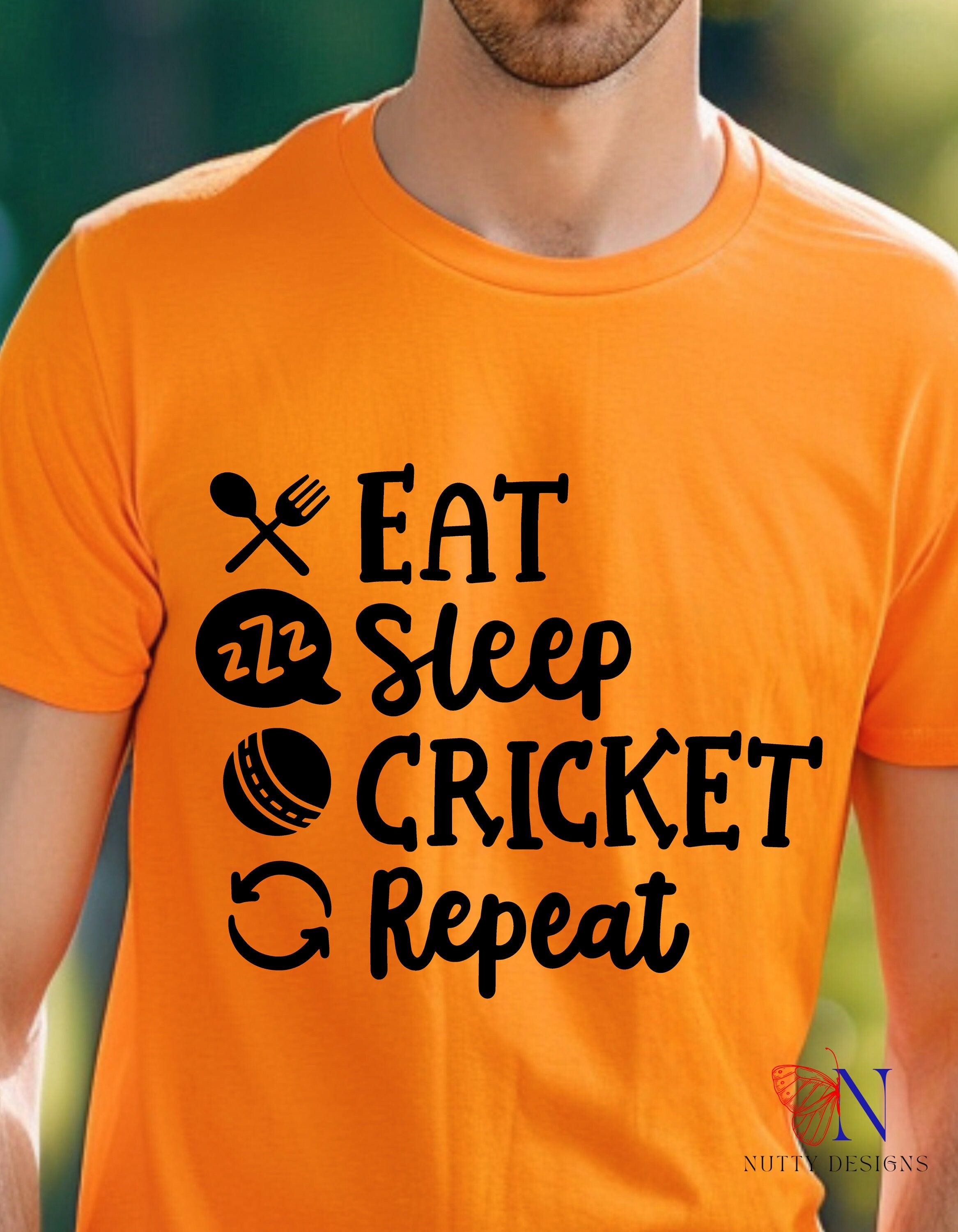 Eat Sleep Cricket Repeat Unique  fashion cricket lover gift tshirt ideas, IPL/T20 world cup  Jersey Short Sleeve Tee