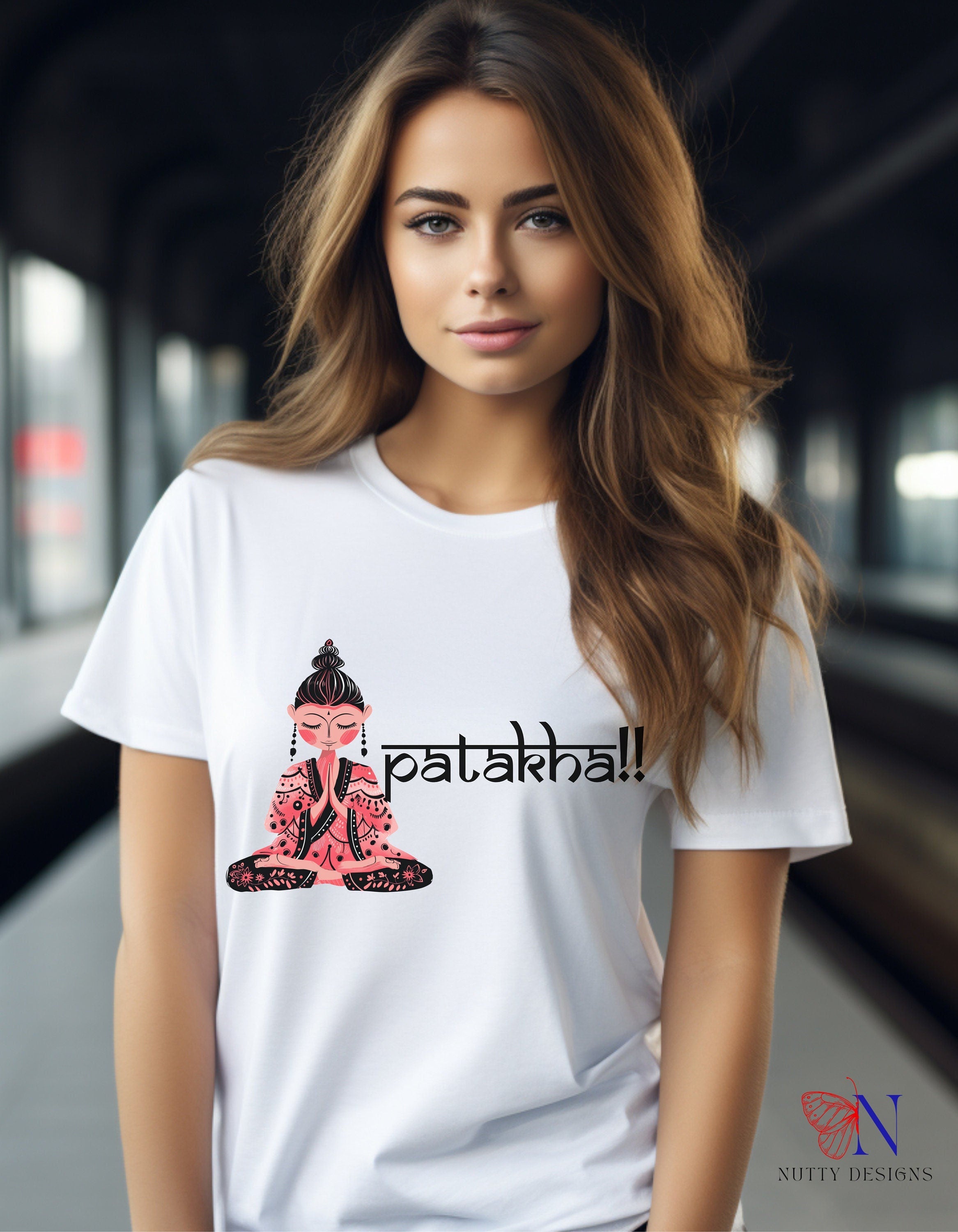 Patakha Funny Indian pride gift Desi Swag Pakistani tshirt brown humor T-shirt Punny tee shirt Unisex  Tee