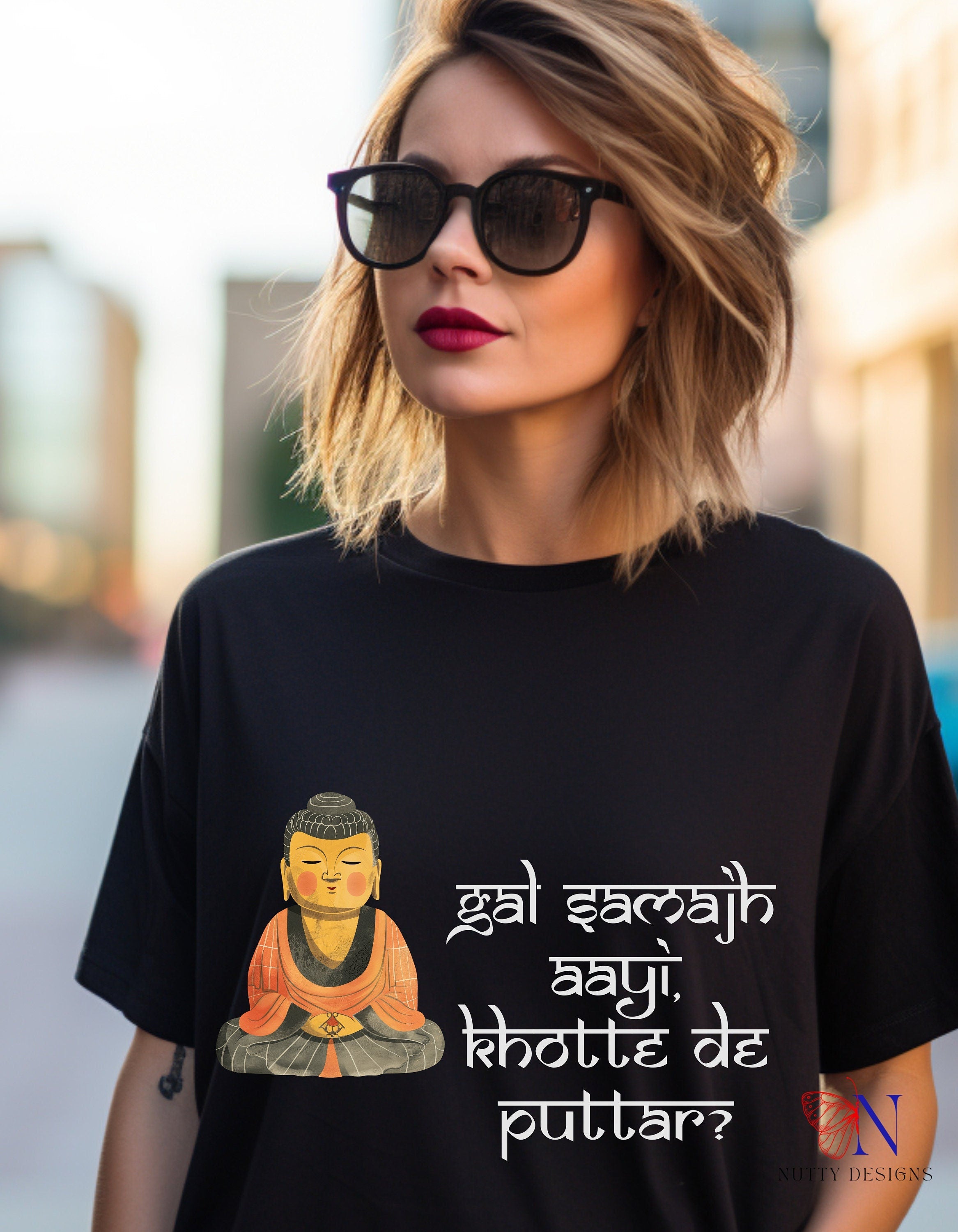 Gal samajh aayi, khotte de puttar Funny Indian pride gift Desi Swag Pakistani tshirt humor T-shirt Punny tee shirt Unisex  Tee