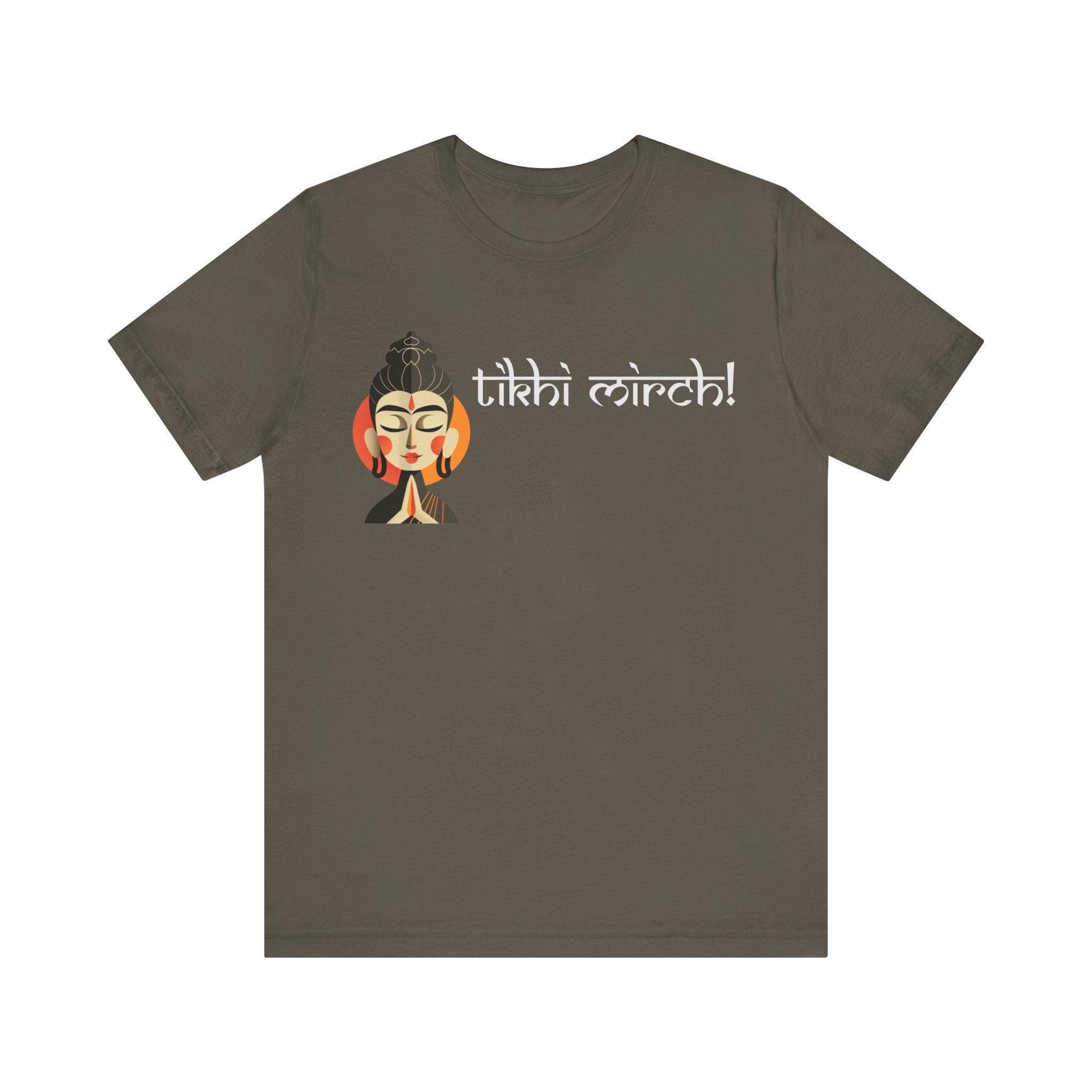 Tikhi Mirch! Funny Indian pride slogan gift Desi Swag Pakistani tshirt Brown humor T-shirt Punny tee shirt Unisex  Tee