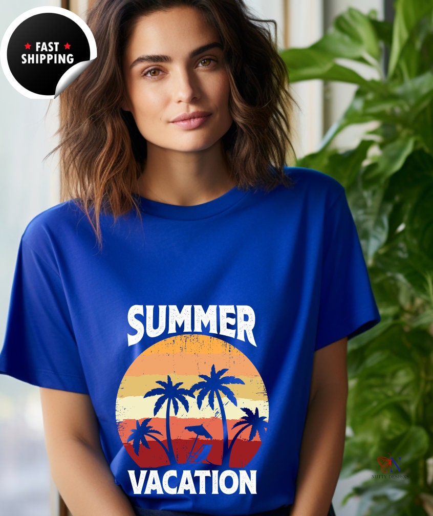 Summer Vacation teeshirt beach cool tshirt with comfort color  T-shirt