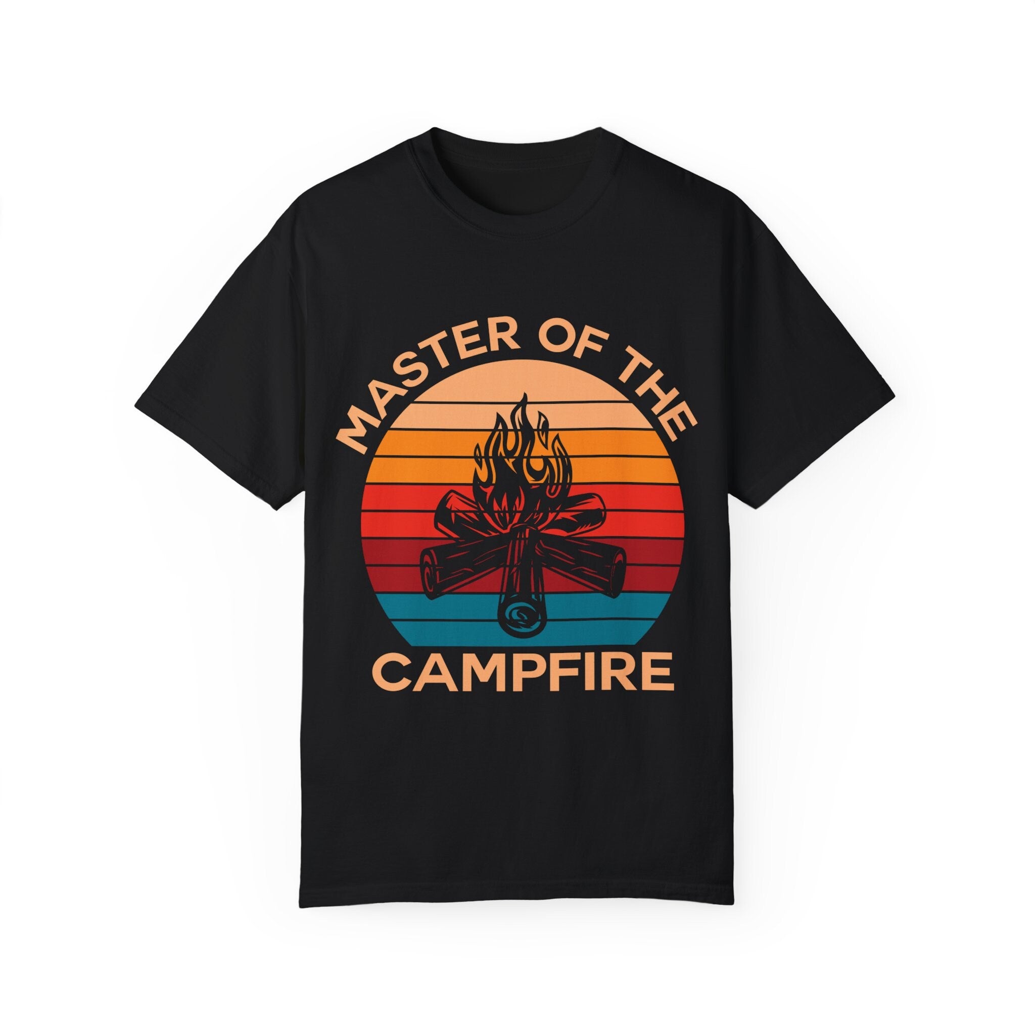 Master Of The Campfire, Family travel Camping Adventure tshirt, Retro Summer, Camper crew, Vacation Squad Shirt, Funny  T-shirt