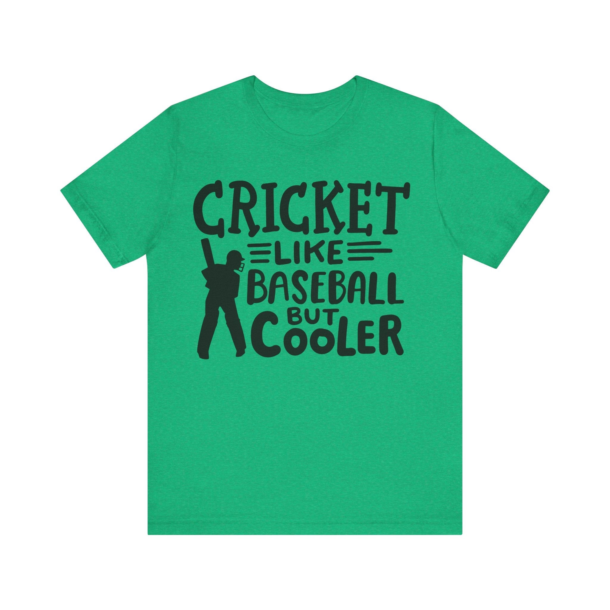 Cricket Like Baseball But Cooler Unique  fashion cricket lover gift tshirt, IPL/T20 world cup  Jersey Short Sleeve Tee