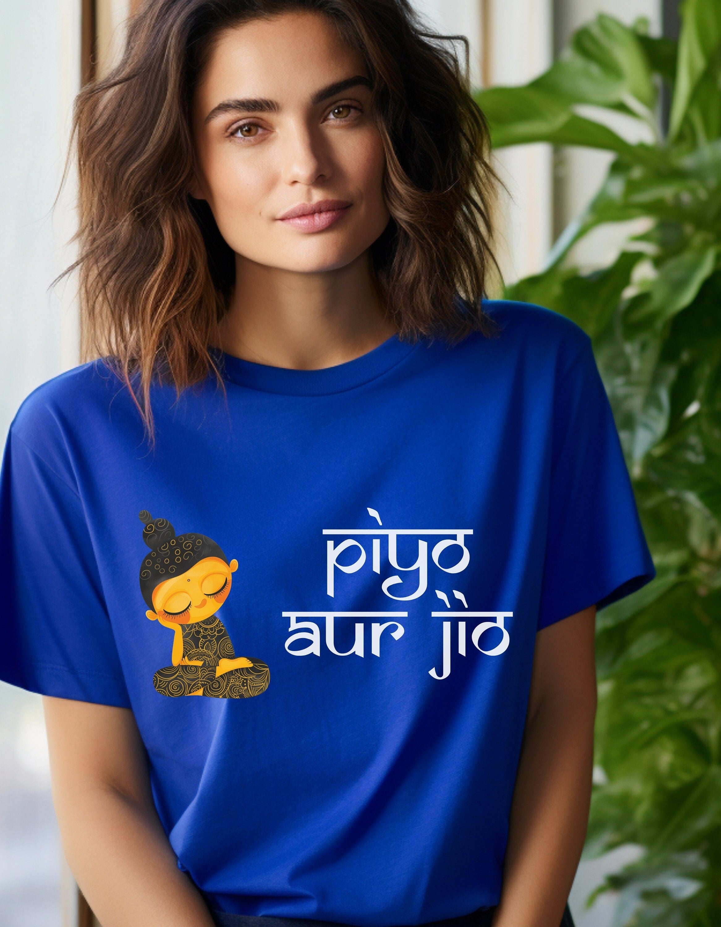 Piyo Aur Jio, Desi Funny Tshirt, Indian pride, gift, Desi Swag, Pakistani shirt, humor T-shirt, Punny tee shirt Unisex Tee