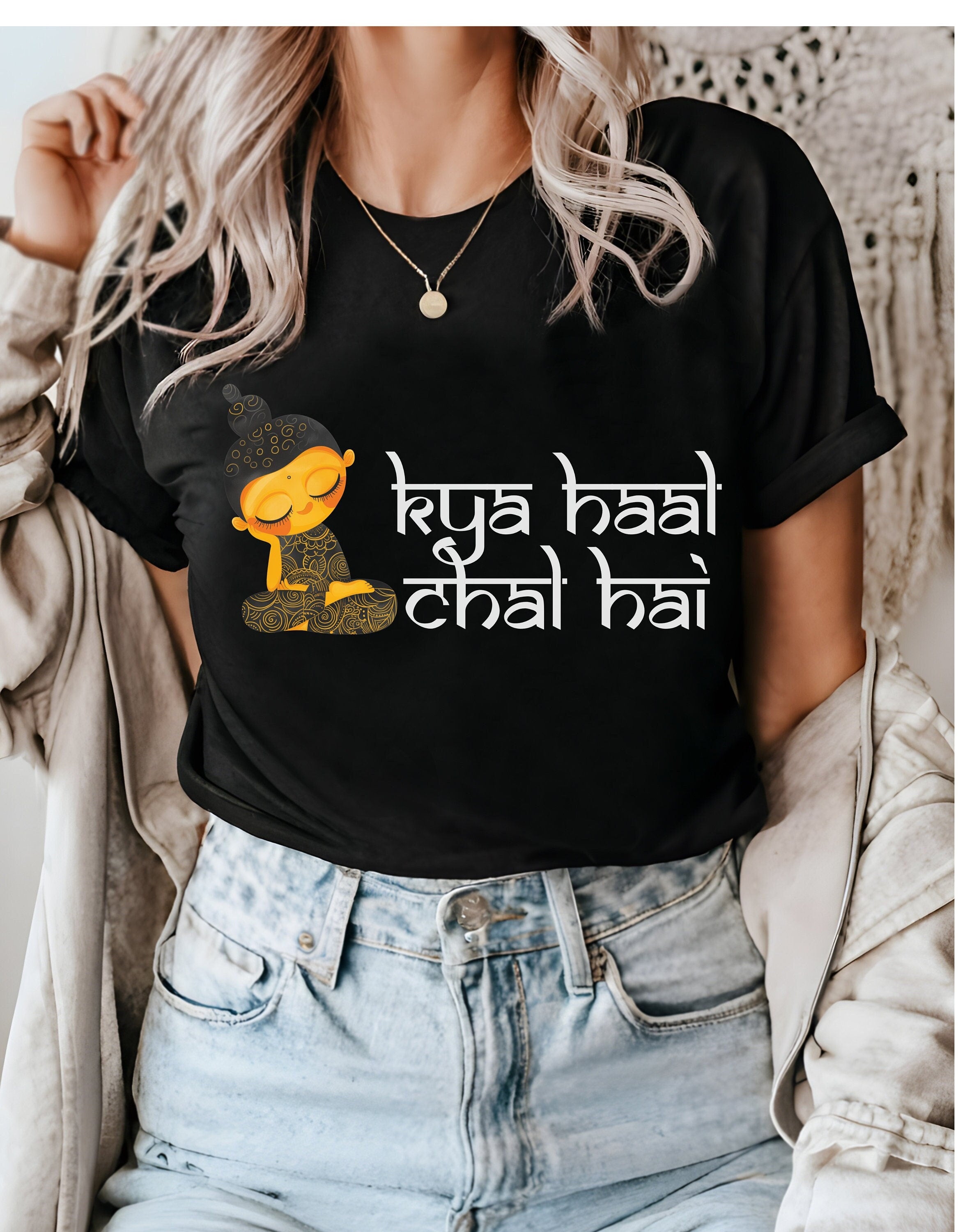 Kya Haal Chal Hai, Desi Funny Tshirt, Indian pride, gift, Desi Swag, Pakistani shirt, humor T-shirt, Punny tee shirt Unisex Tee